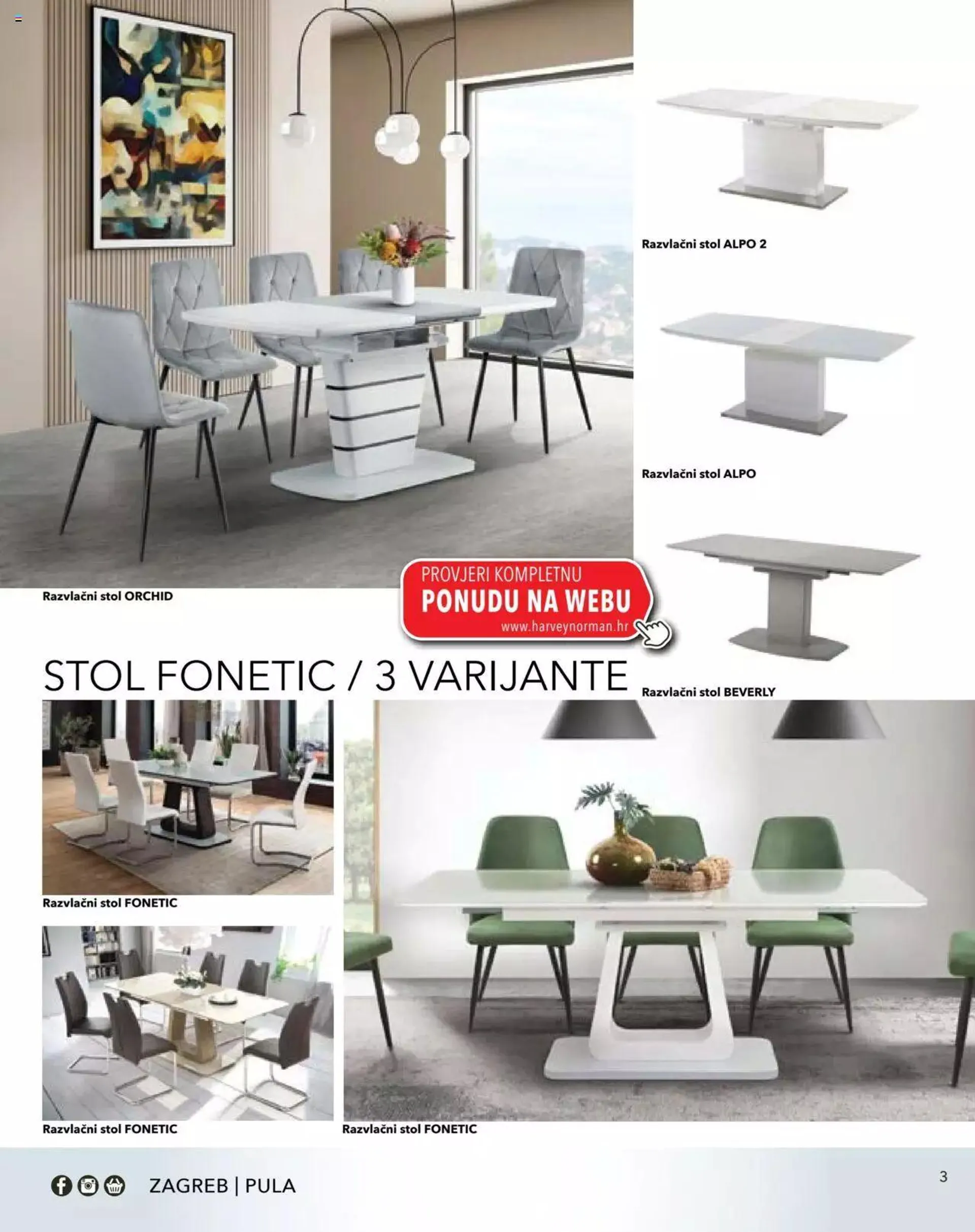 Katalog Svijet blagovaonica - kolekcija jesen / zima 2022 Harvey Norman od 1. studenoga do 31. prosinca 2023. - Pregled Stranica 3