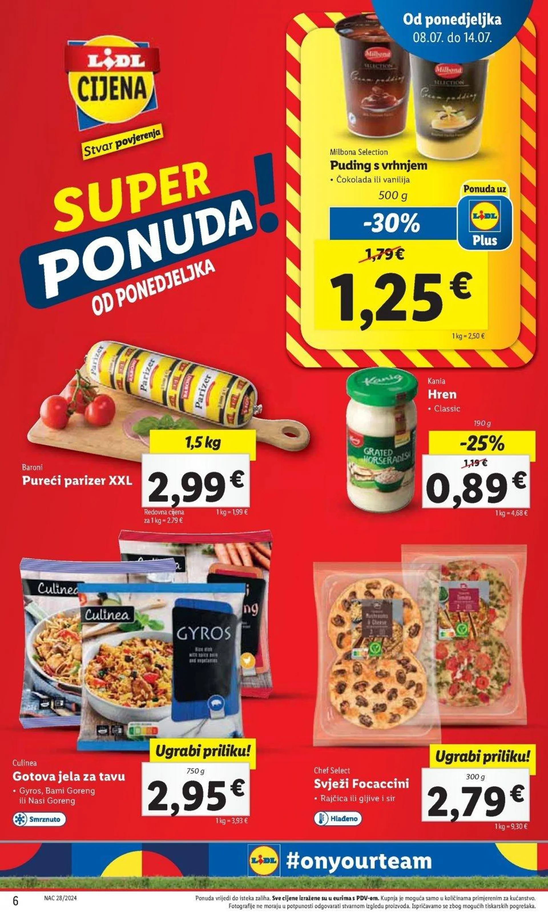 Katalog Lidl katalog do 14.07.2024 od 4. srpnja do 14. srpnja 2024. - Pregled Stranica 6