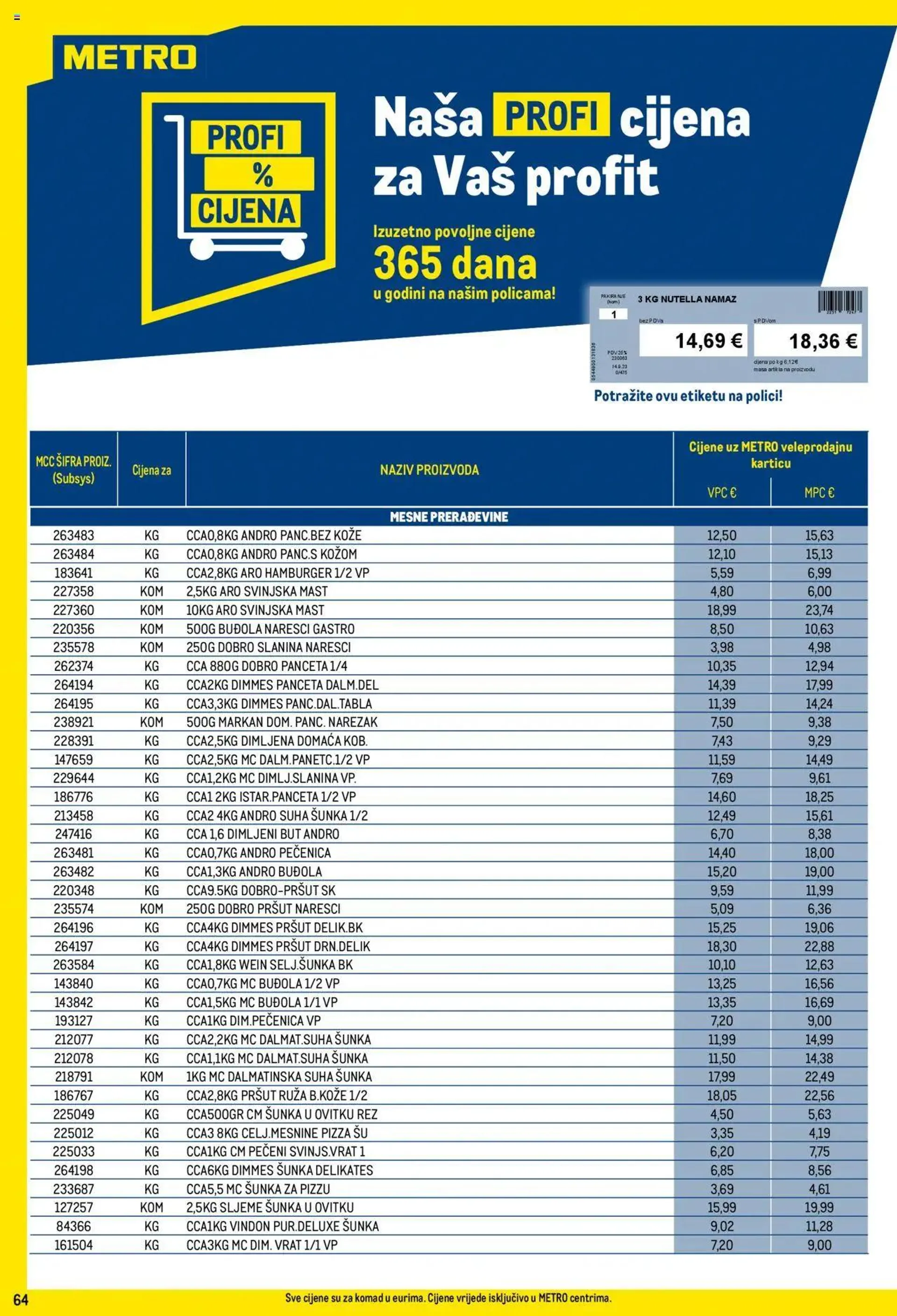 Katalog Metro - Profi cijena od 1. listopada do 31. listopada 2024. - Pregled Stranica 64