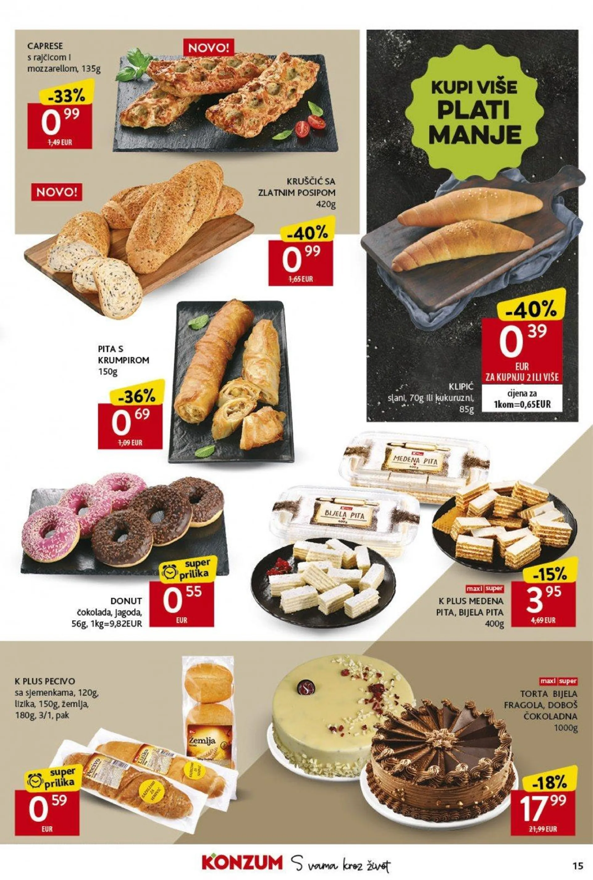 Katalog Konzum katalog do 02.10.2024 od 26. rujna do 2. listopada 2024. - Pregled Stranica 15