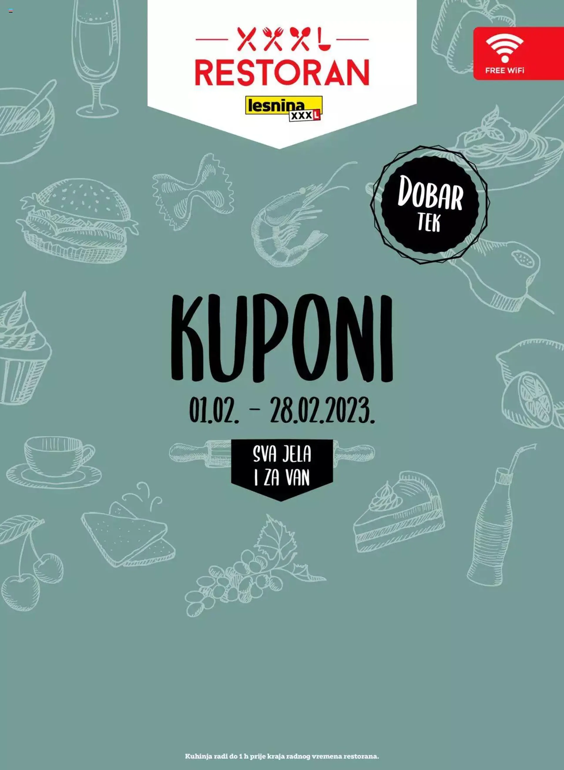 Lesnina - Kuponi za restoran Lesnina Zagreb East, Pula i Rijeka - 0