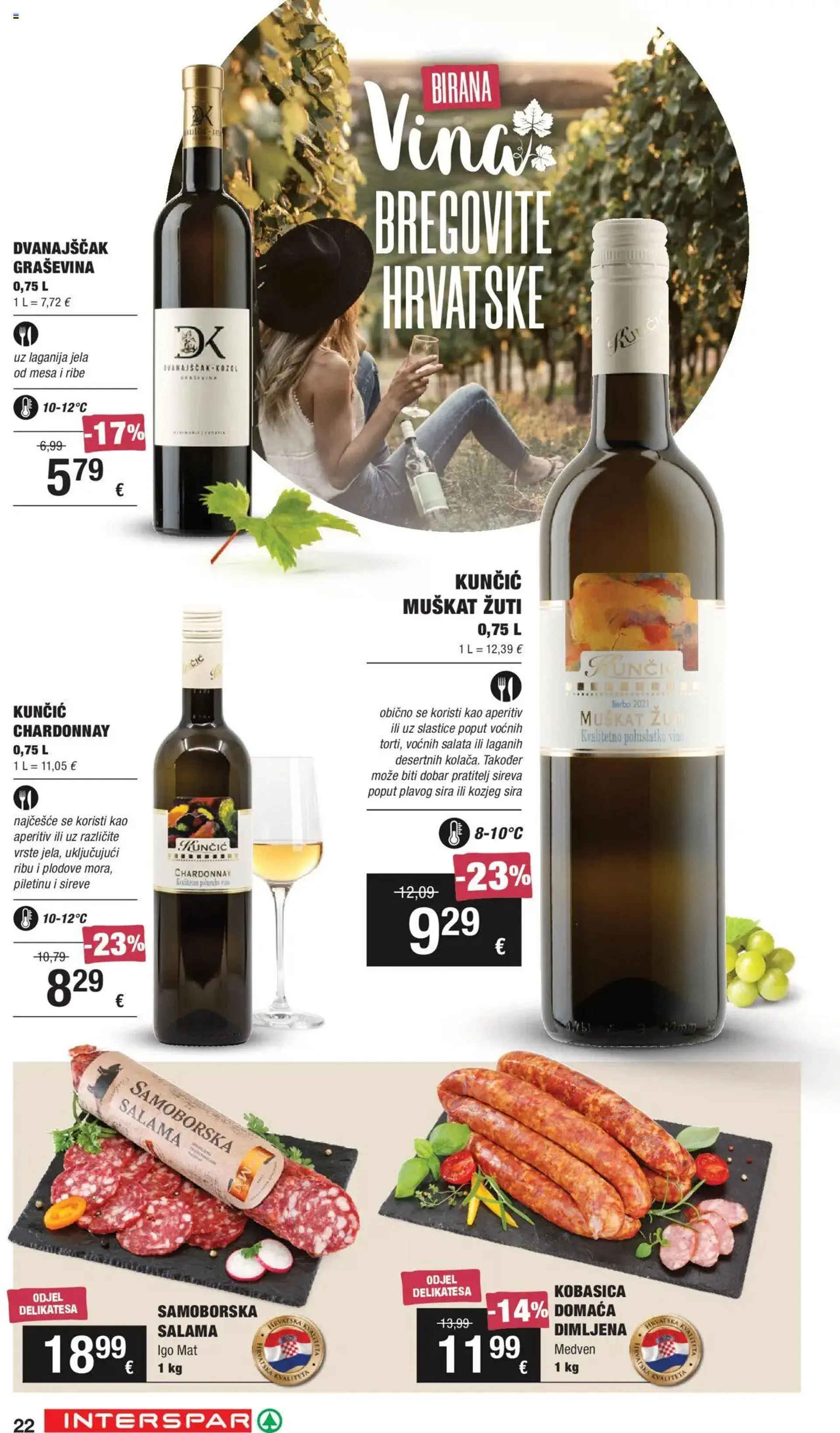 Katalog Katalog Vino Interspar od 19. rujna do 9. listopada 2024. - Pregled Stranica 22