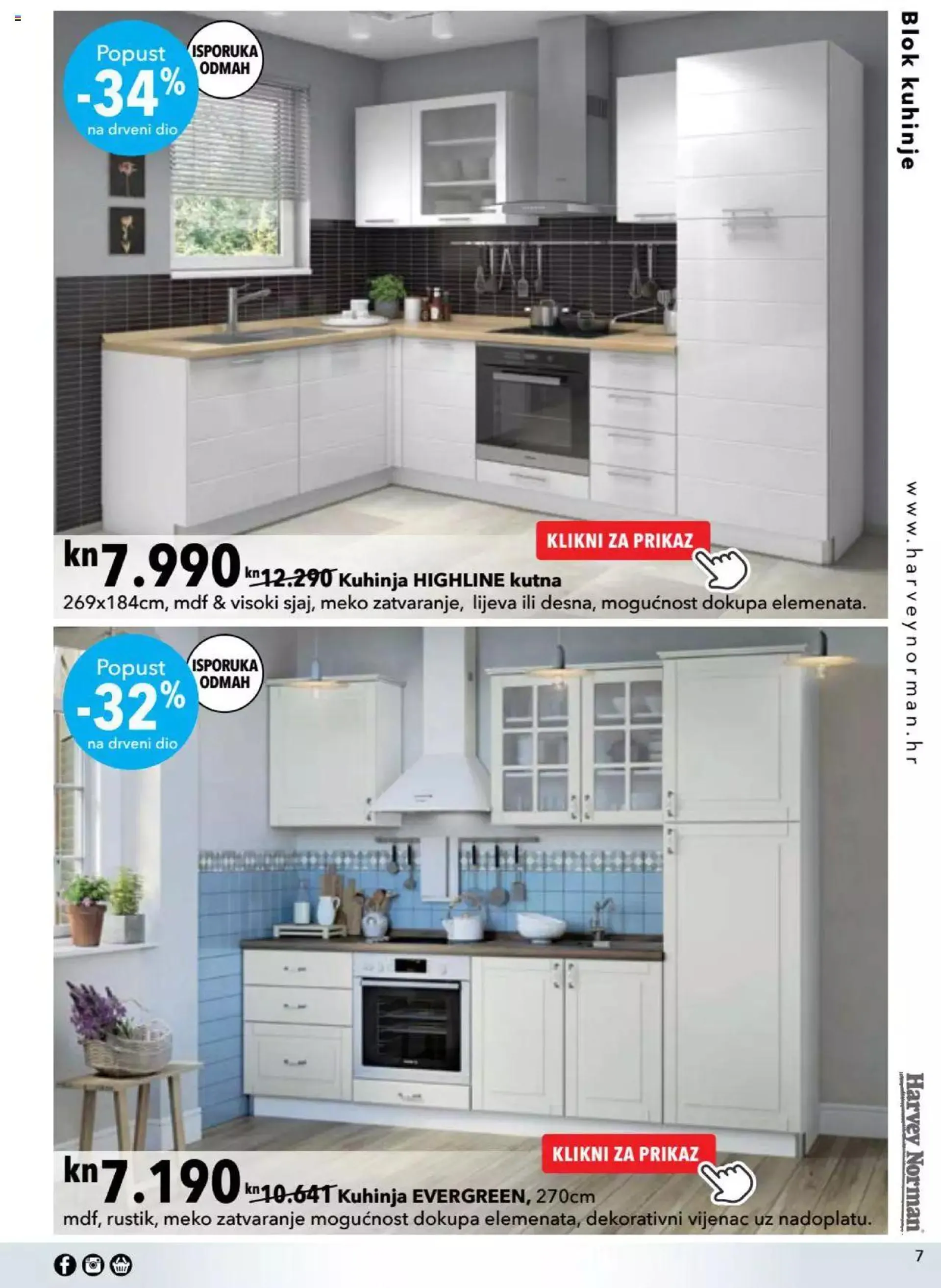Katalog Katalog Blok kuhinje Harvey Norman od 12. ožujka do 31. prosinca 2023. - Pregled Stranica 7