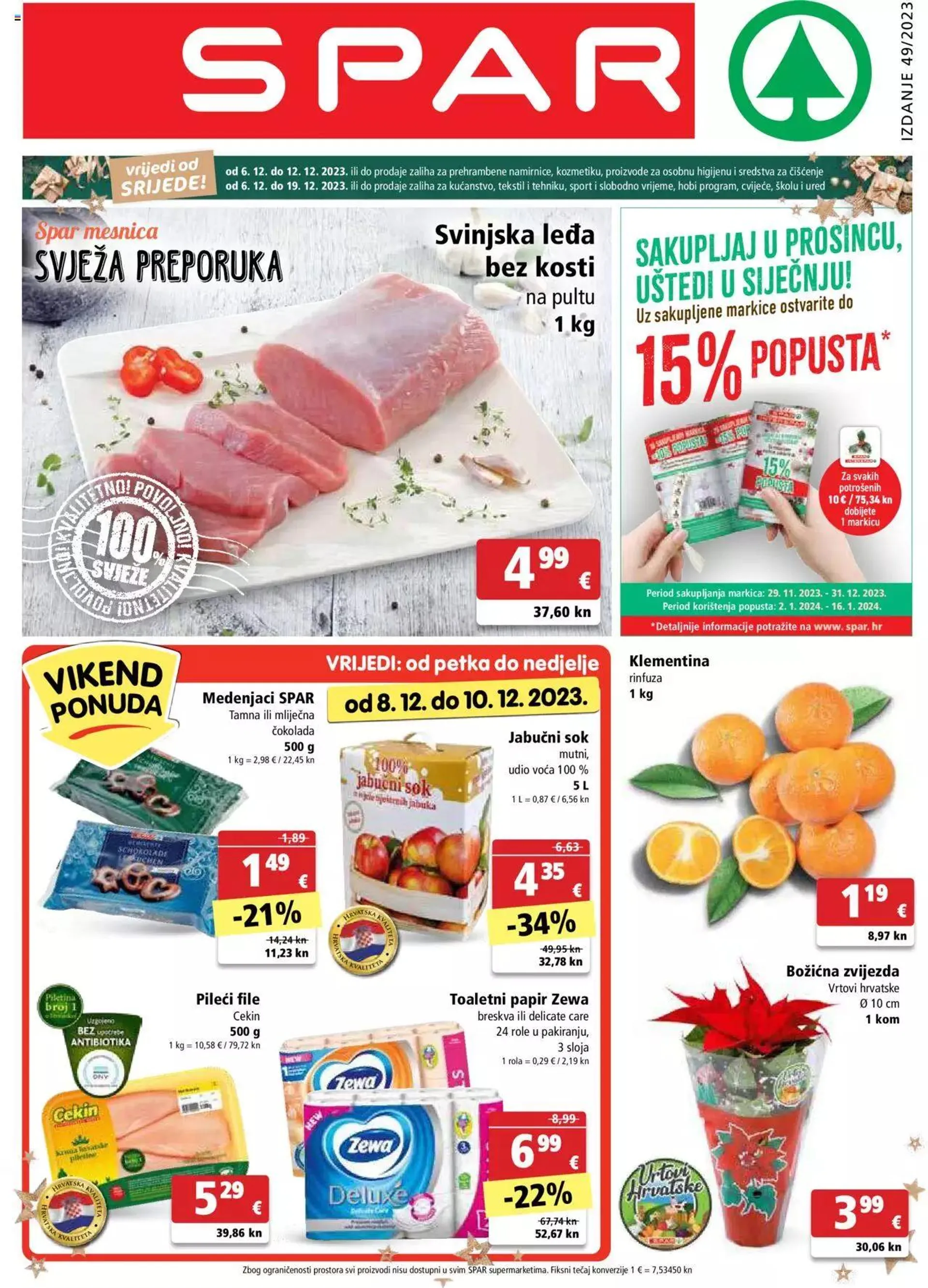 Katalog Katalog Spar od 6. prosinca do 12. prosinca 2023. - Pregled Stranica 1