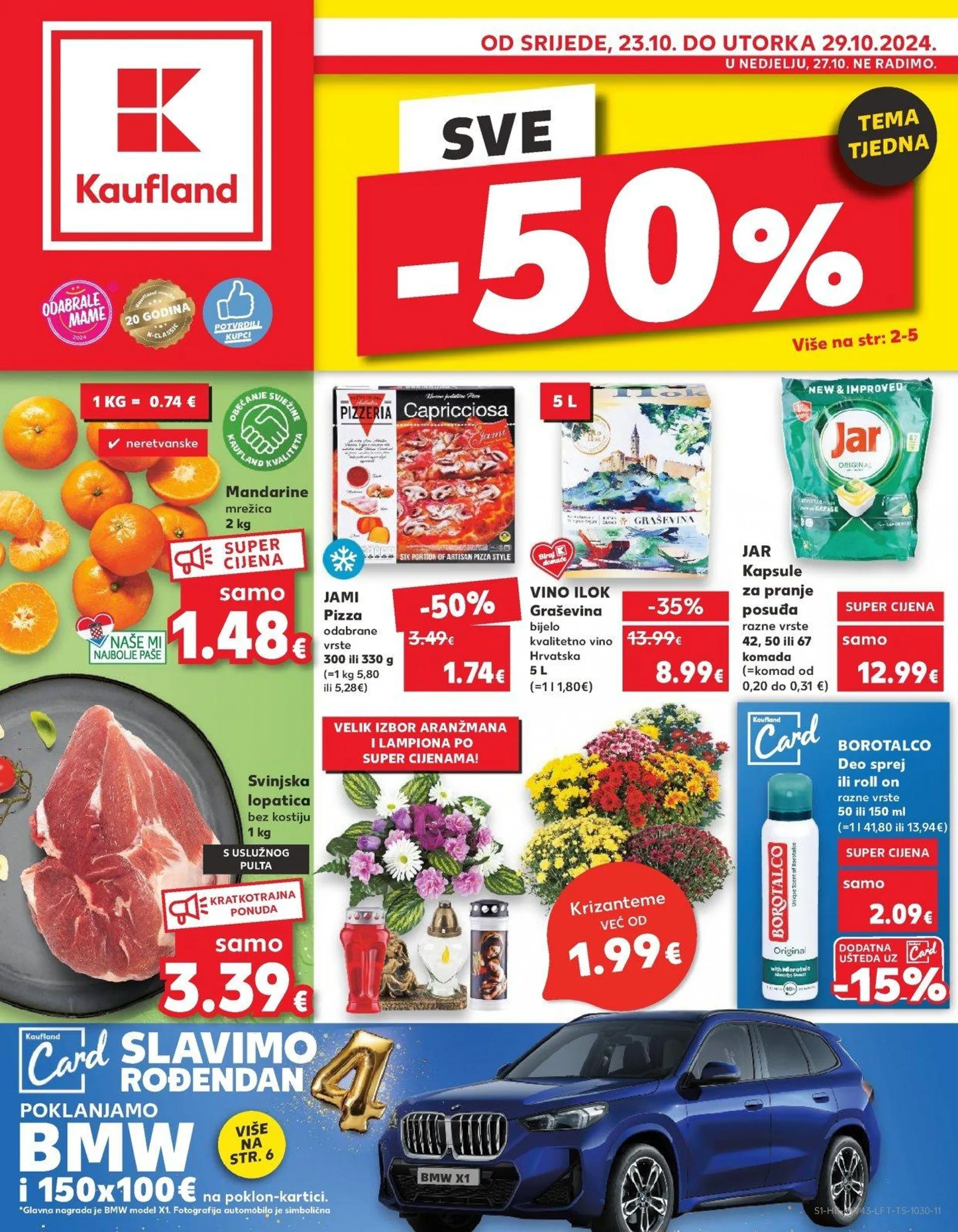 Katalog Kaufland katalog do 29.10.2024 od 23. listopada do 29. listopada 2024. - Pregled Stranica 1