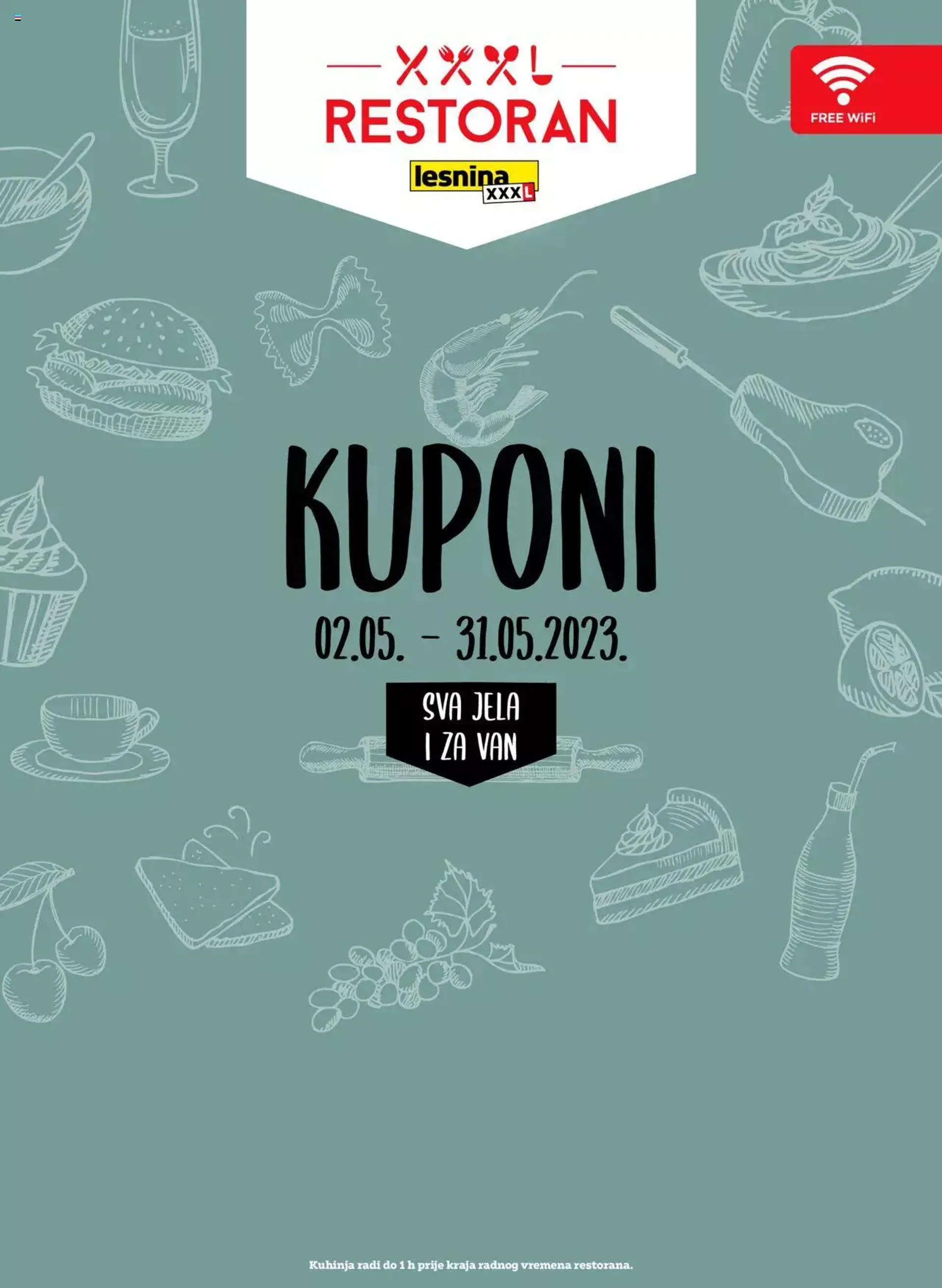 Kuponi za restoran Lesnina Zagreb East, Pula, Rijeka i Split Lesnina - 1