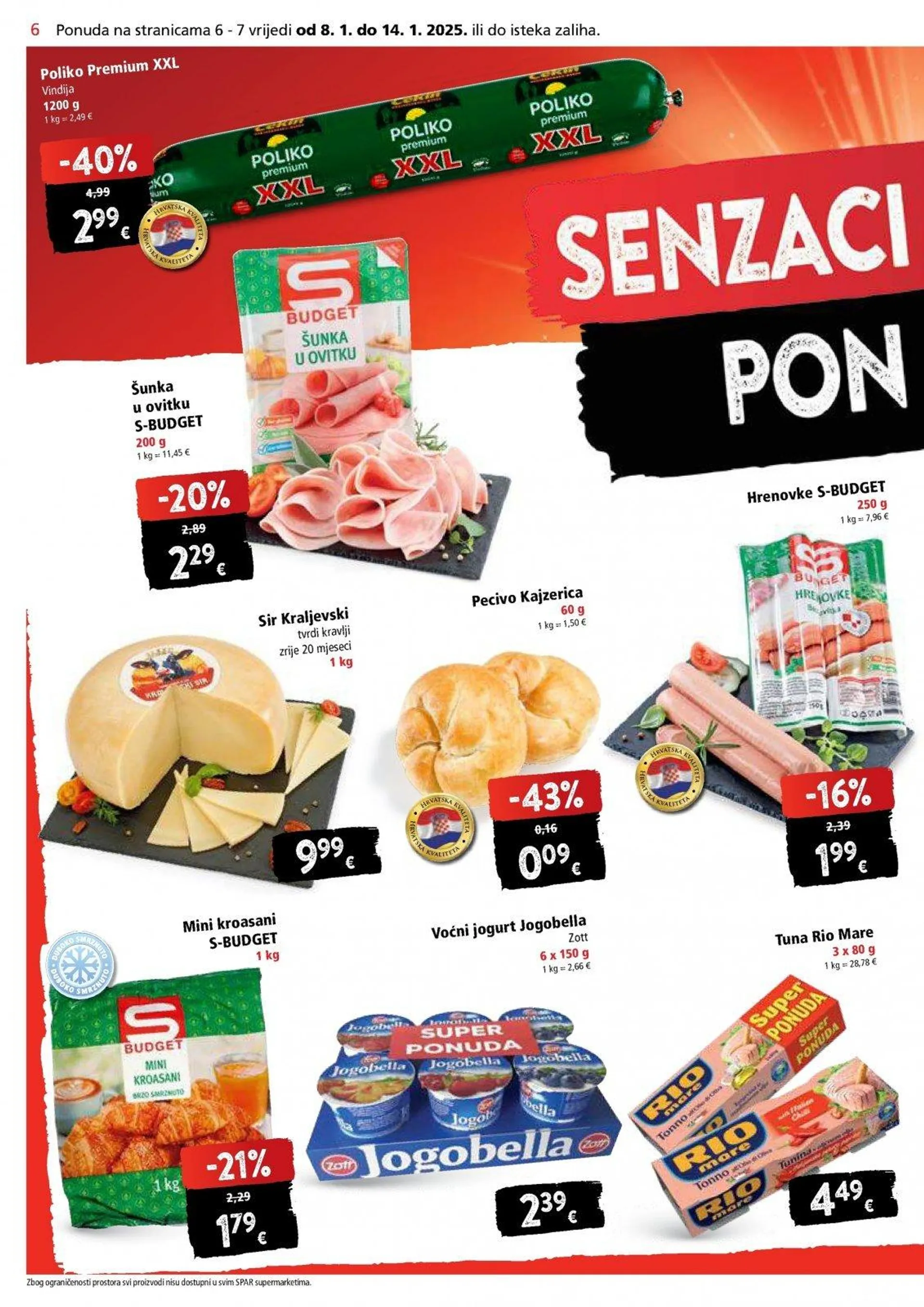 Katalog Spar katalog do 14.01.2025 od 8. siječnja do 14. siječnja 2025. - Pregled Stranica 6