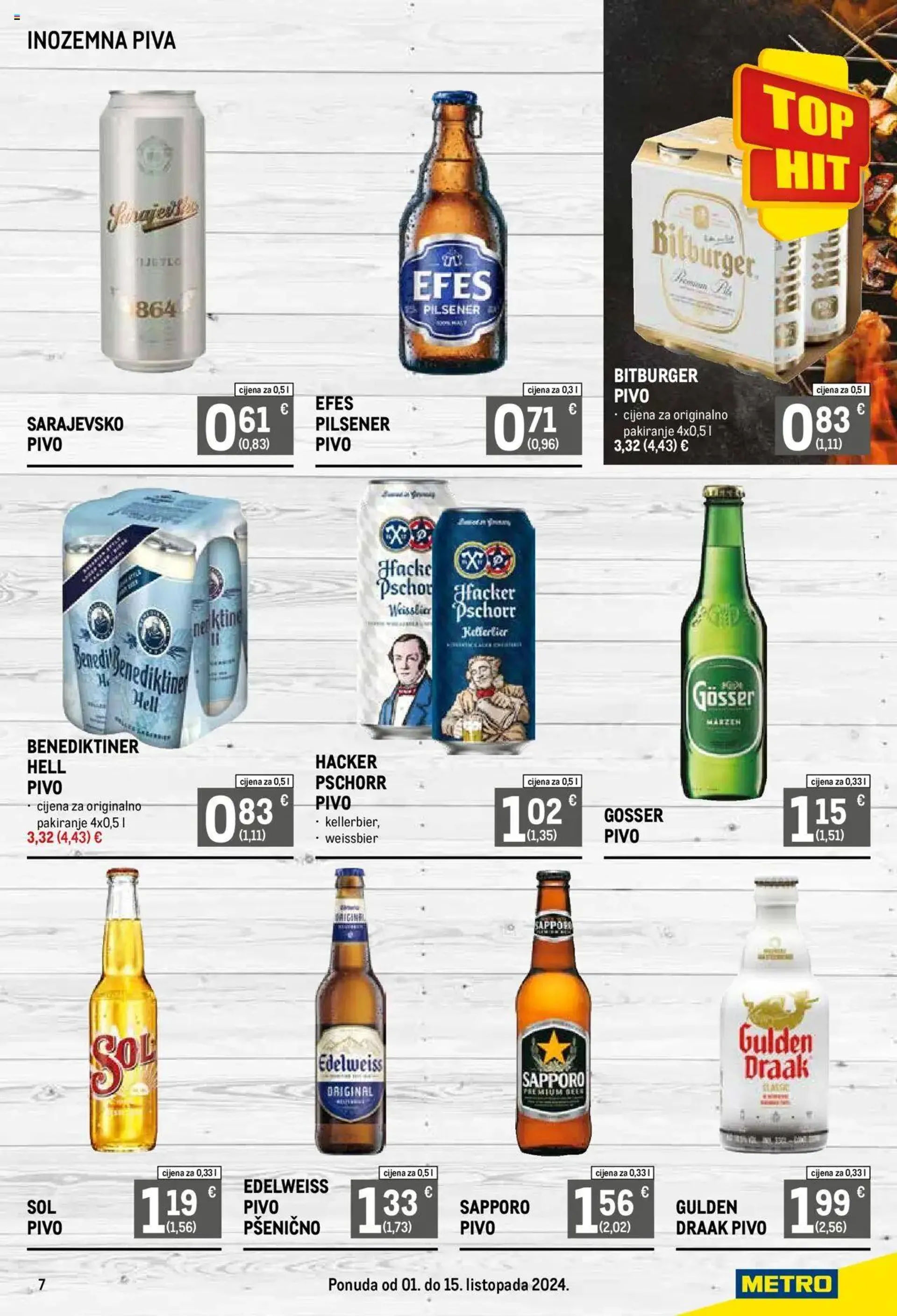 Katalog Metro - Metro Croatia - Pivo i burgeri od 1. listopada do 15. listopada 2024. - Pregled Stranica 7