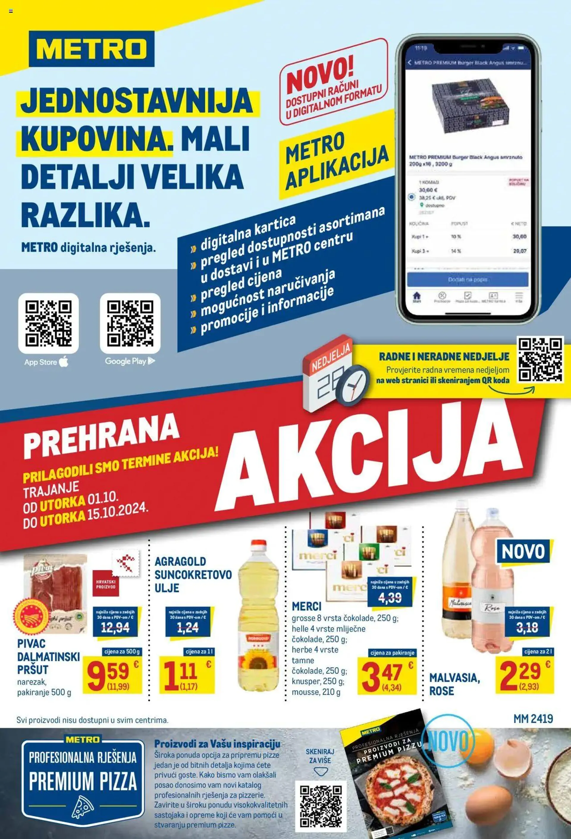 Katalog Metro - Prehrana od 1. listopada do 15. listopada 2024. - Pregled Stranica 1