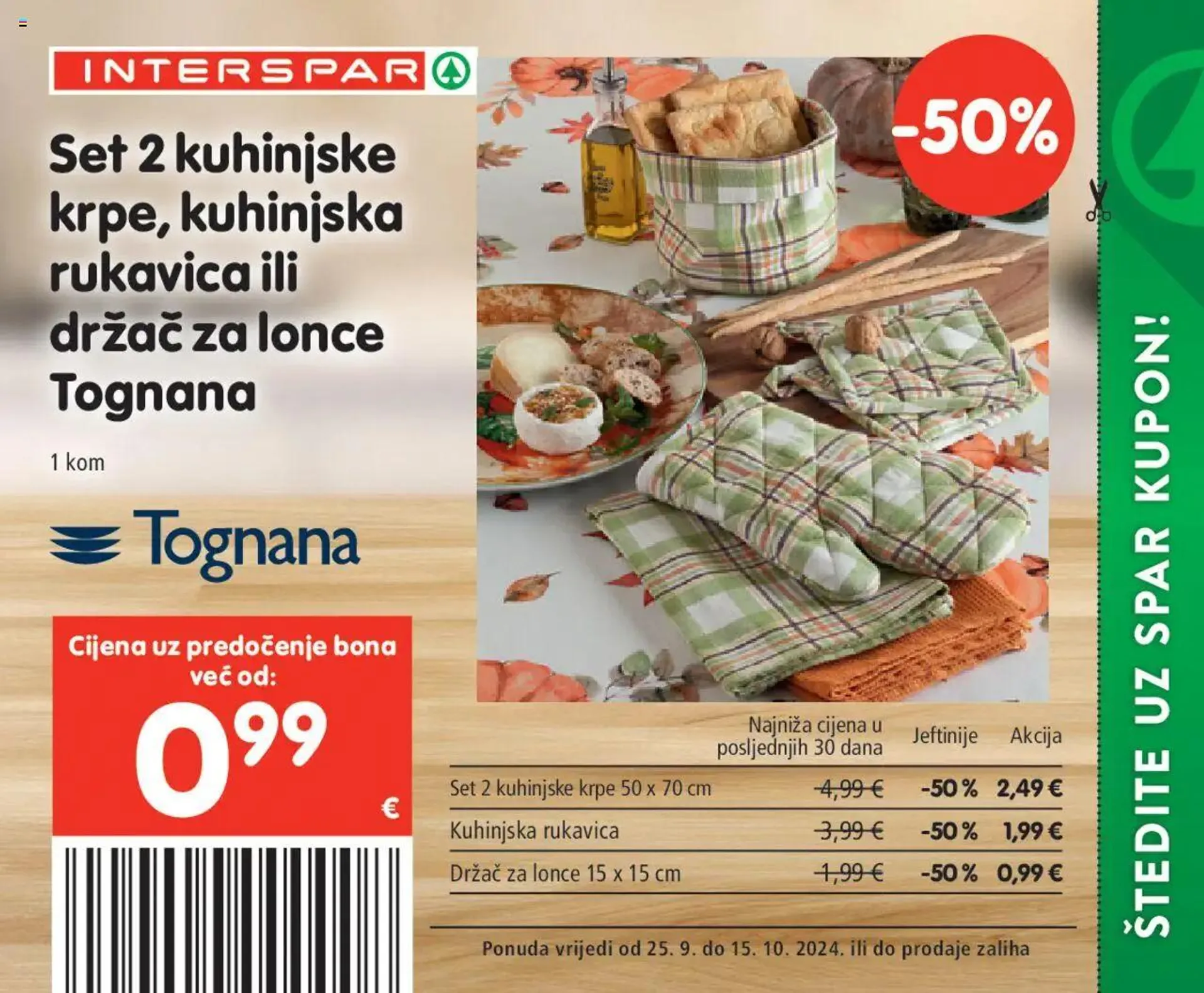 Katalog Posebne pogodnosti Interspar od 25. rujna do 15. listopada 2024. - Pregled Stranica 26