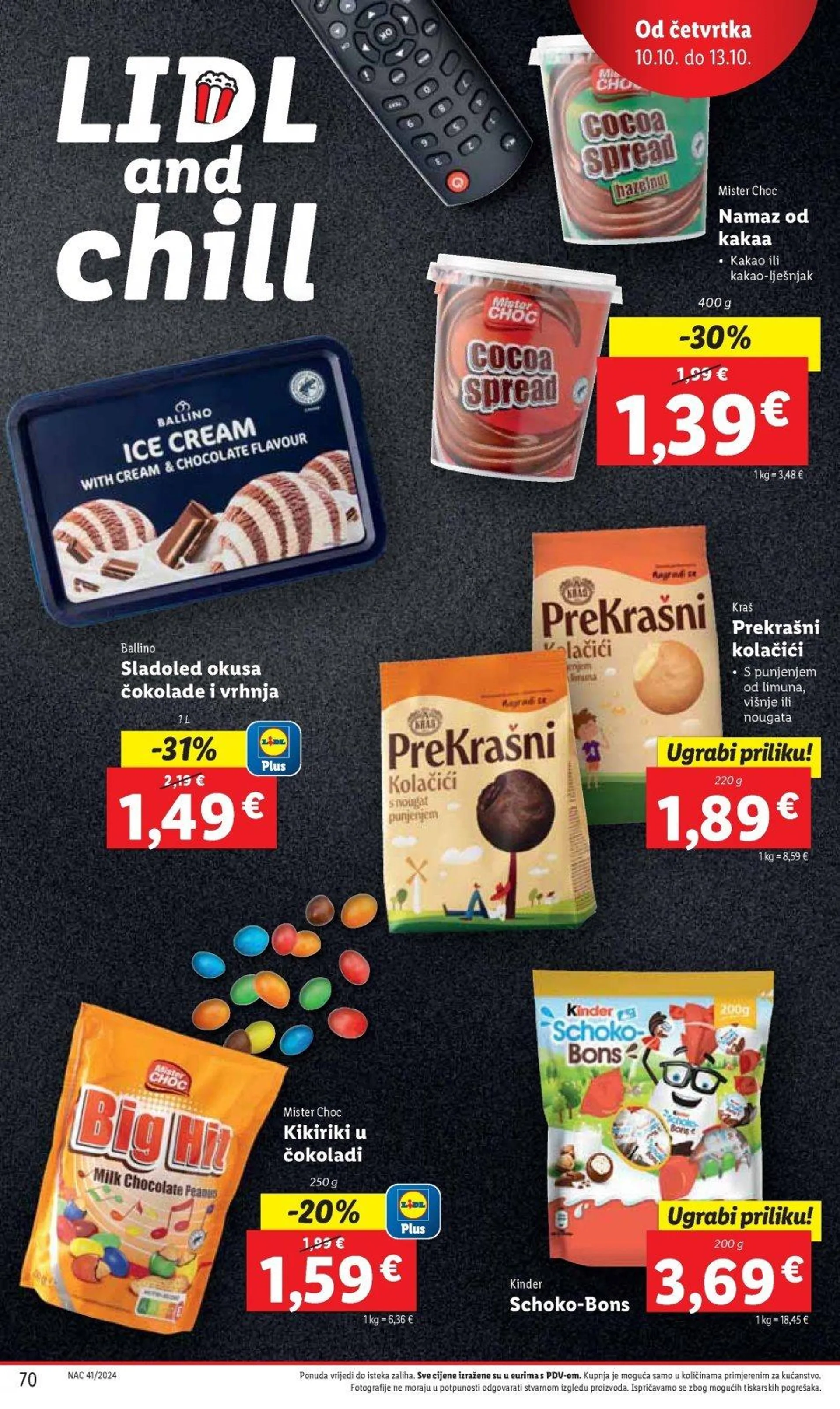 Katalog Lidl katalog do 13.10.2024 od 3. listopada do 13. listopada 2024. - Pregled Stranica 70