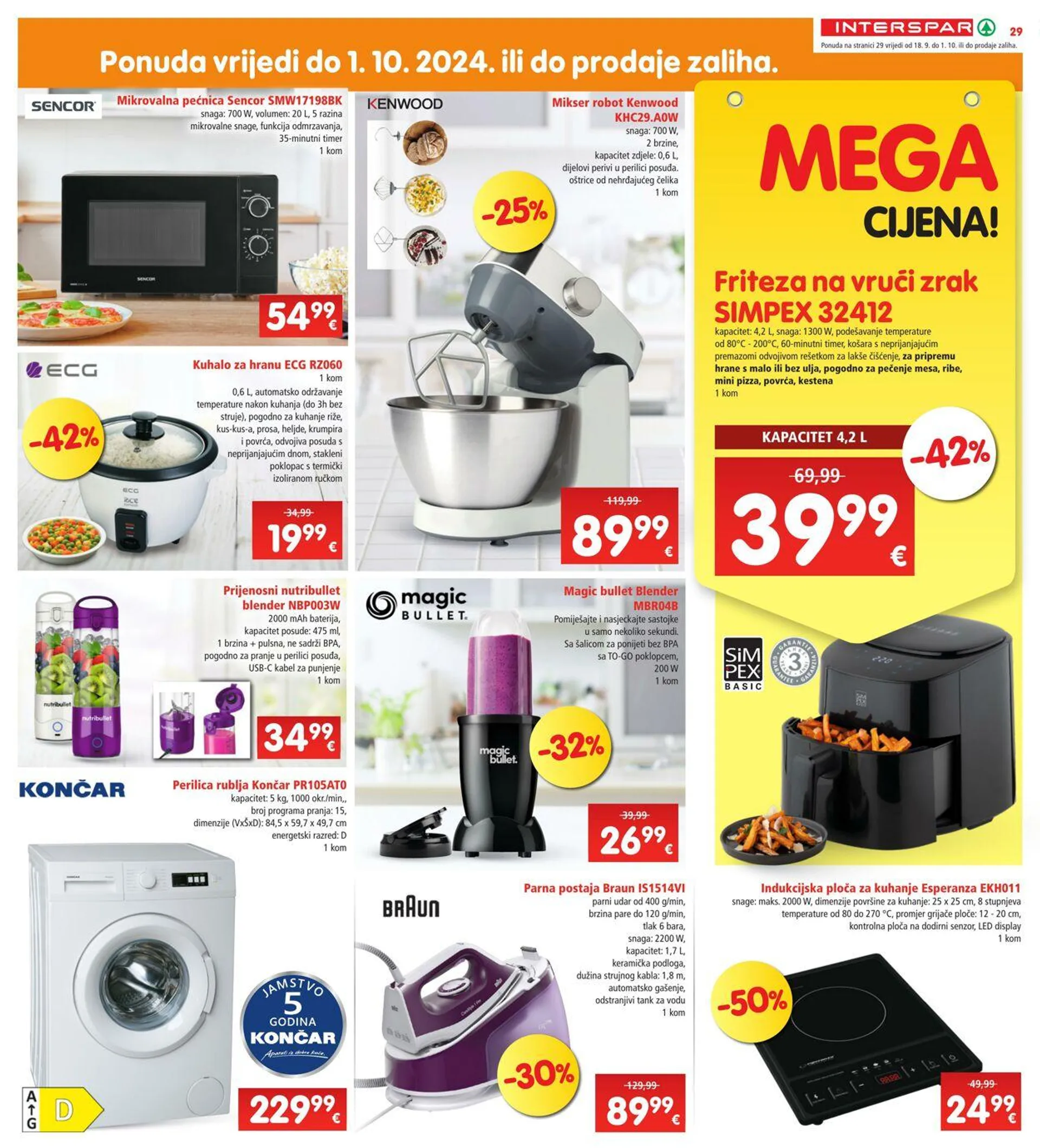 Katalog Spar od 20. rujna do 2. listopada 2024. - Pregled Stranica 29