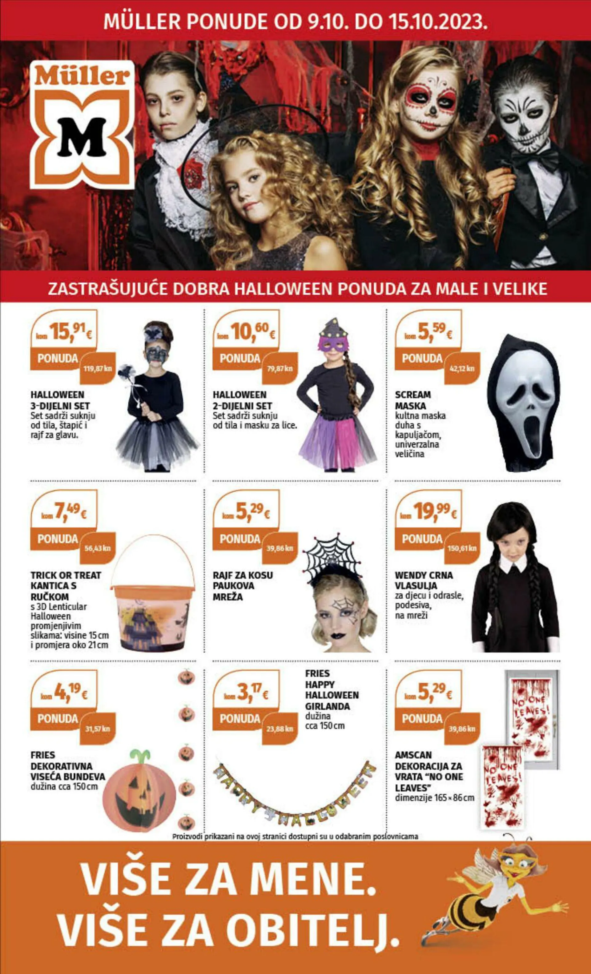 Katalog Müller - Halloween od 9. listopada do 15. listopada 2023. - Pregled Stranica 1
