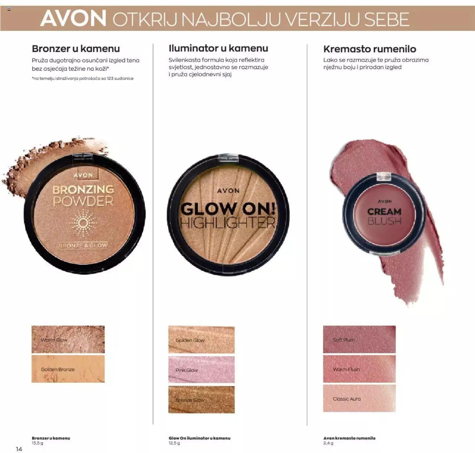 Katalog Avon katalog - Make-up vodič od 12. siječnja do 31. prosinca 2024. - Pregled Stranica 14