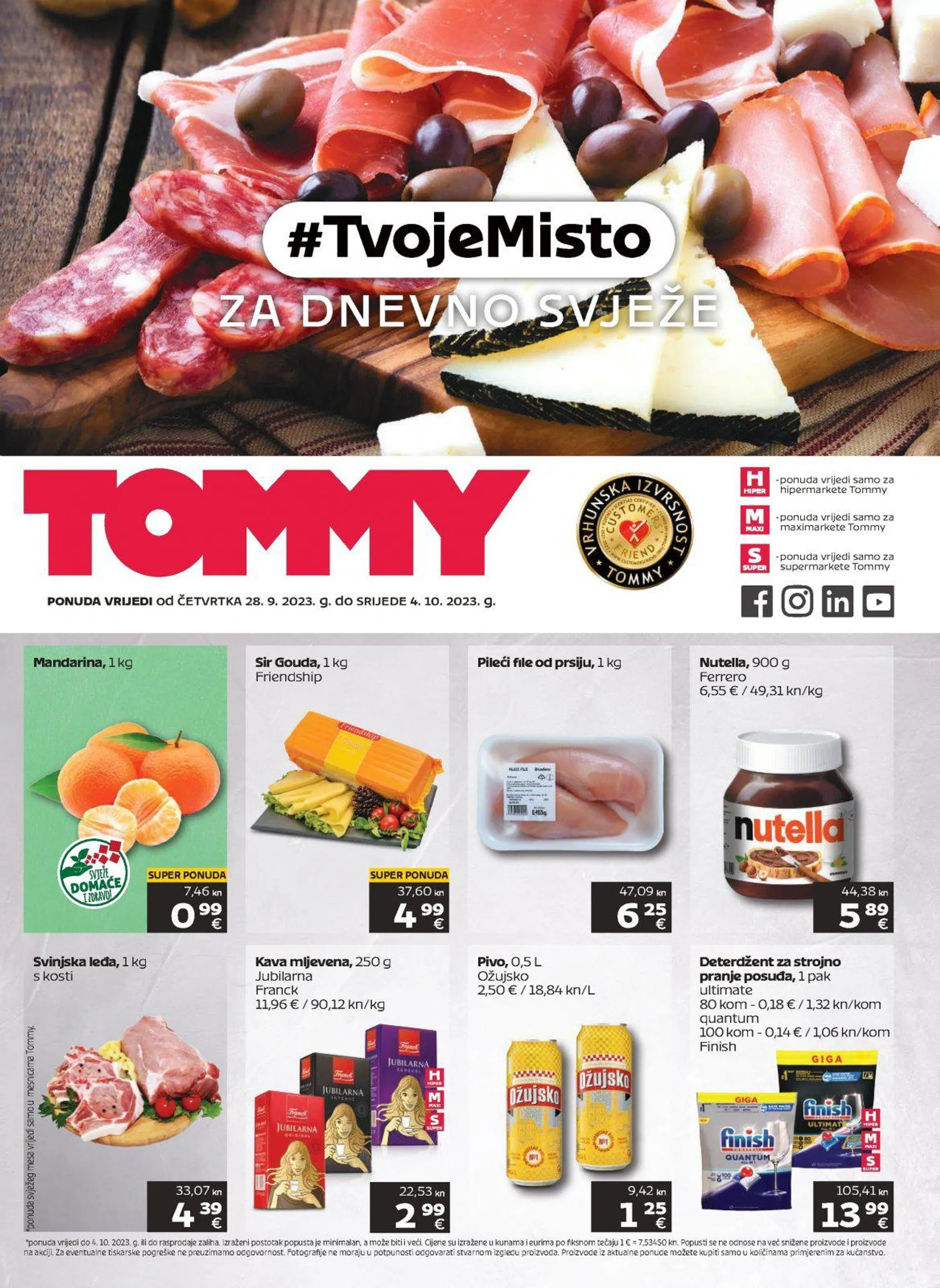 Katalog Tommy katalog do 04.10.2023 od 28. rujna do 4. listopada 2023. - Pregled Stranica 1