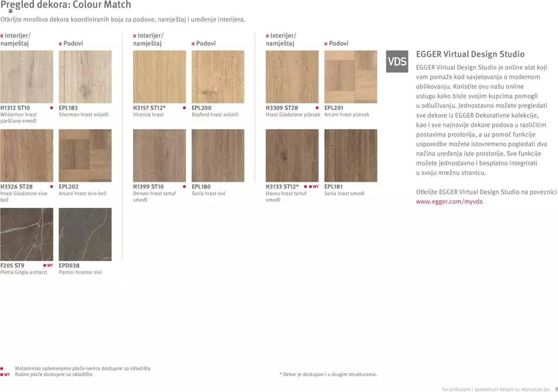 Katalog Elgrad - Egger Interior match – Osmišljeni da bi bili zajedno od 1. travnja do 31. prosinca 2023. - Pregled Stranica 9