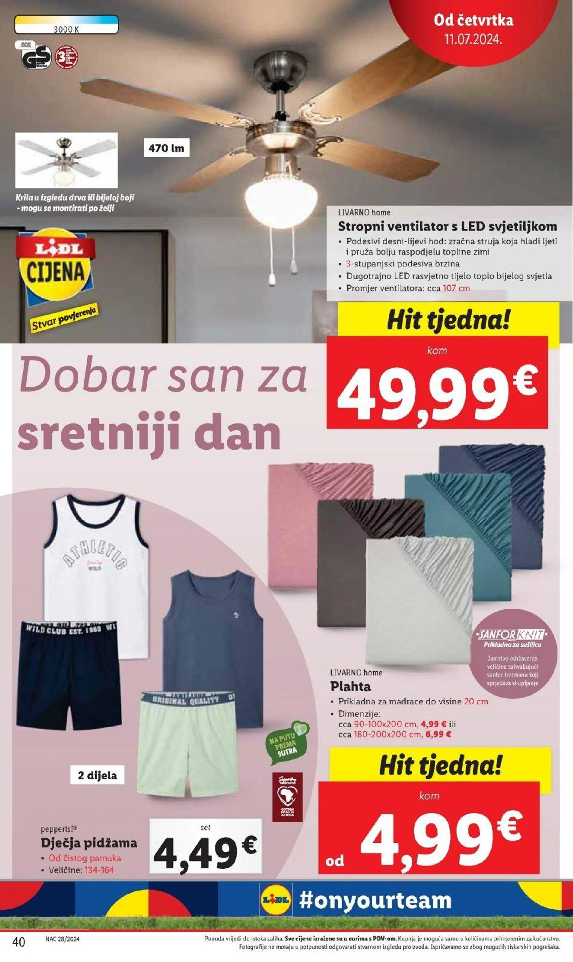 Katalog Lidl katalog do 14.07.2024 od 4. srpnja do 14. srpnja 2024. - Pregled Stranica 40