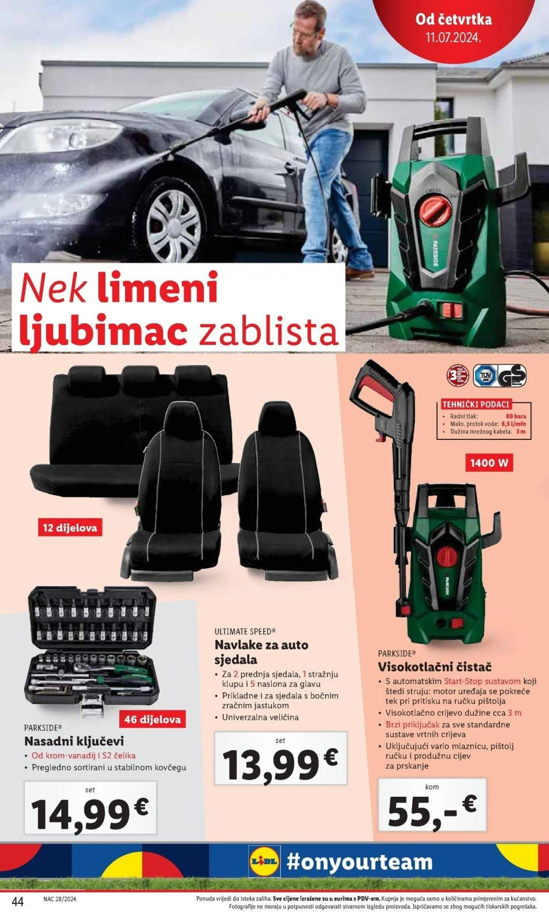 Katalog Lidl katalog do 14.07.2024 od 4. srpnja do 14. srpnja 2024. - Pregled Stranica 44