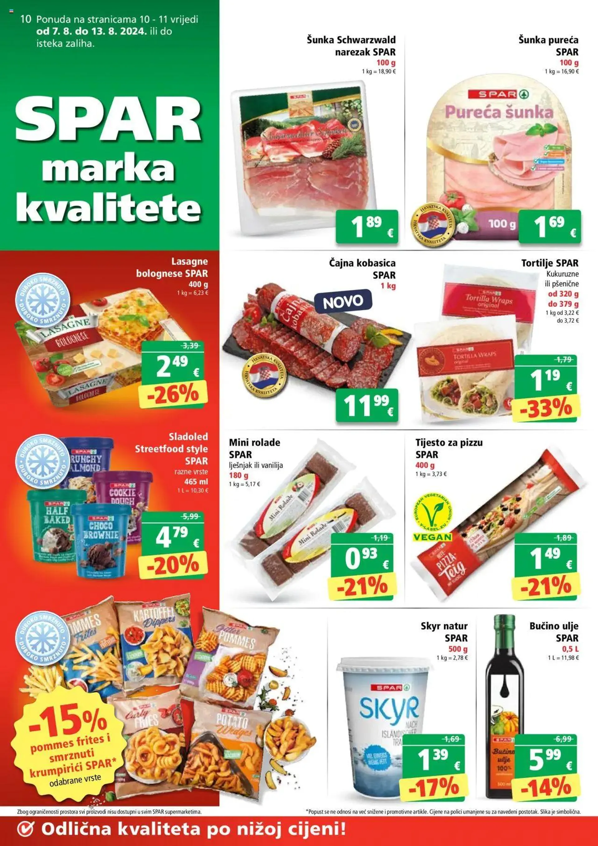 Katalog Katalog Spar od 7. kolovoza do 13. kolovoza 2024. - Pregled Stranica 10