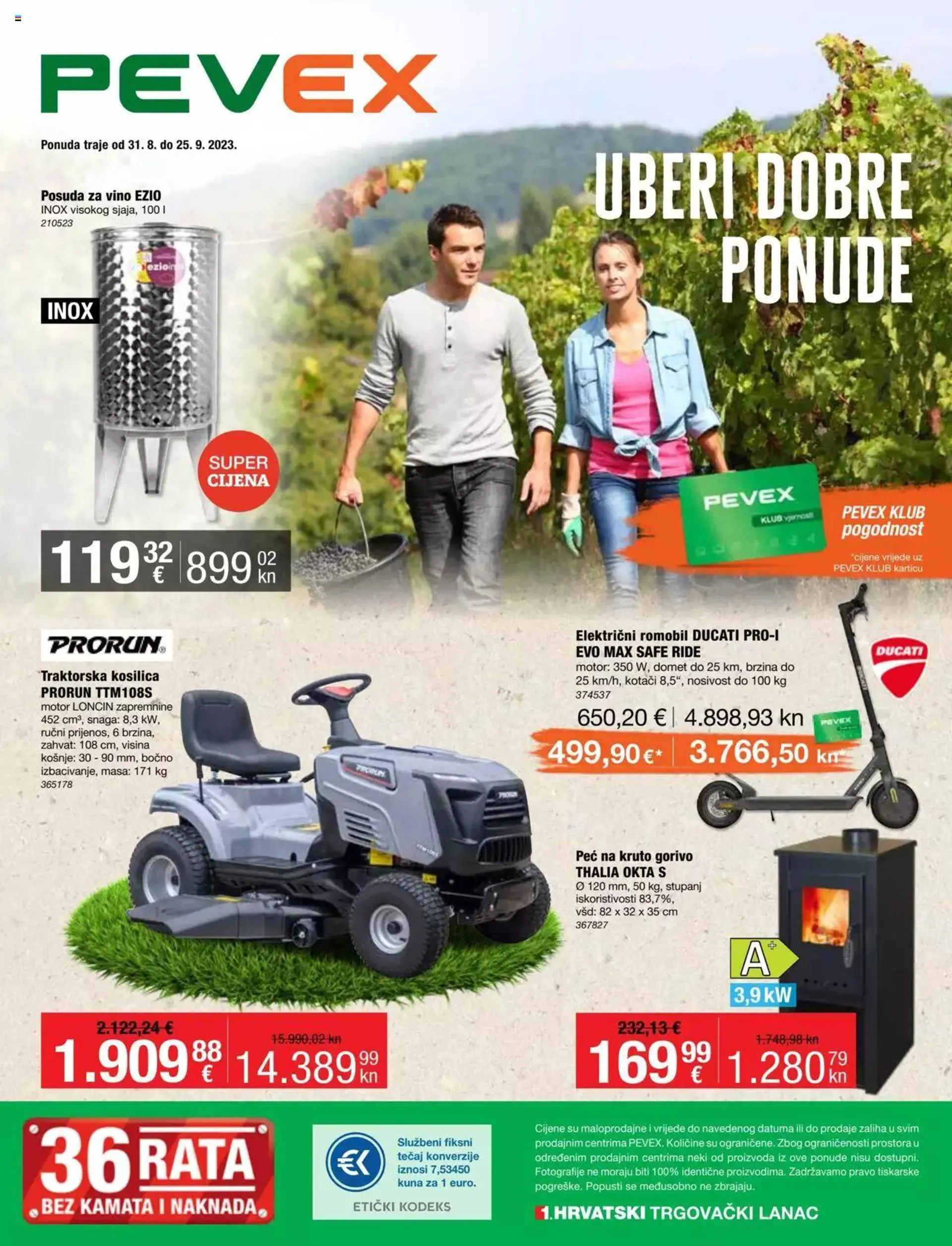 Katalog Katalog Pevex od 31. kolovoza do 25. rujna 2023. - Pregled Stranica 1