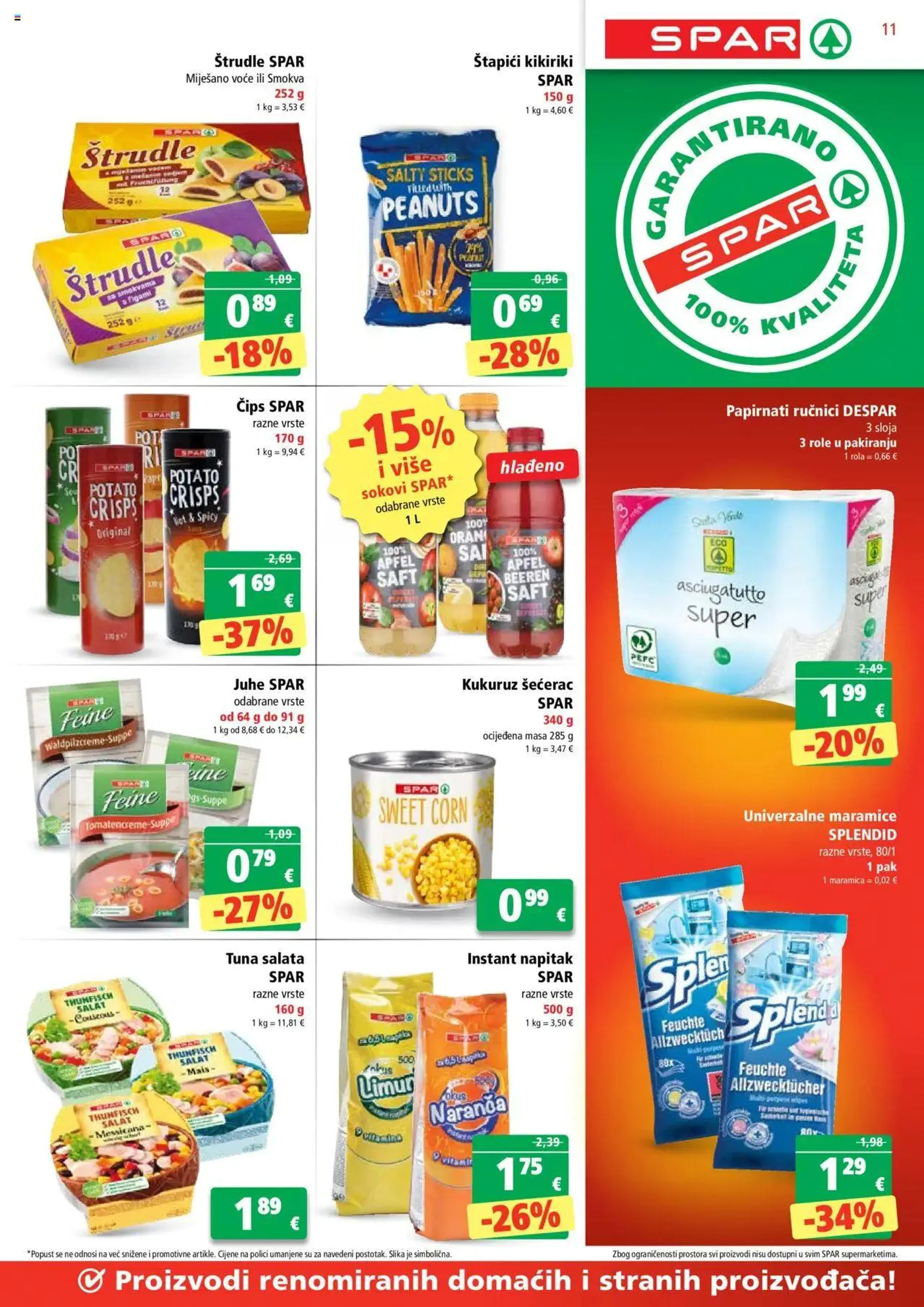 Katalog Katalog Spar od 7. kolovoza do 13. kolovoza 2024. - Pregled Stranica 11