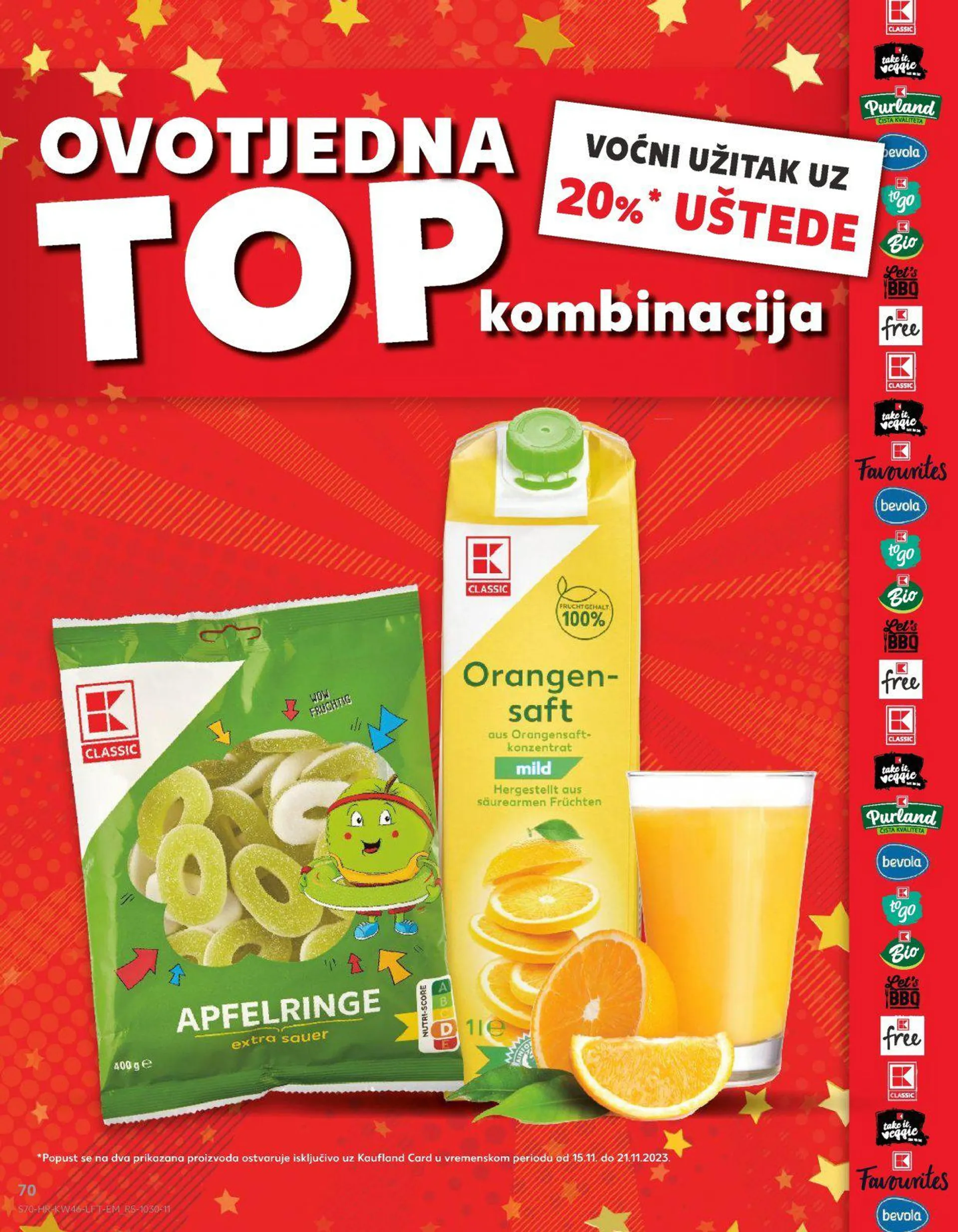 Katalog Kaufland katalog do 21.11.2023 od 15. studenoga do 21. studenoga 2023. - Pregled Stranica 70