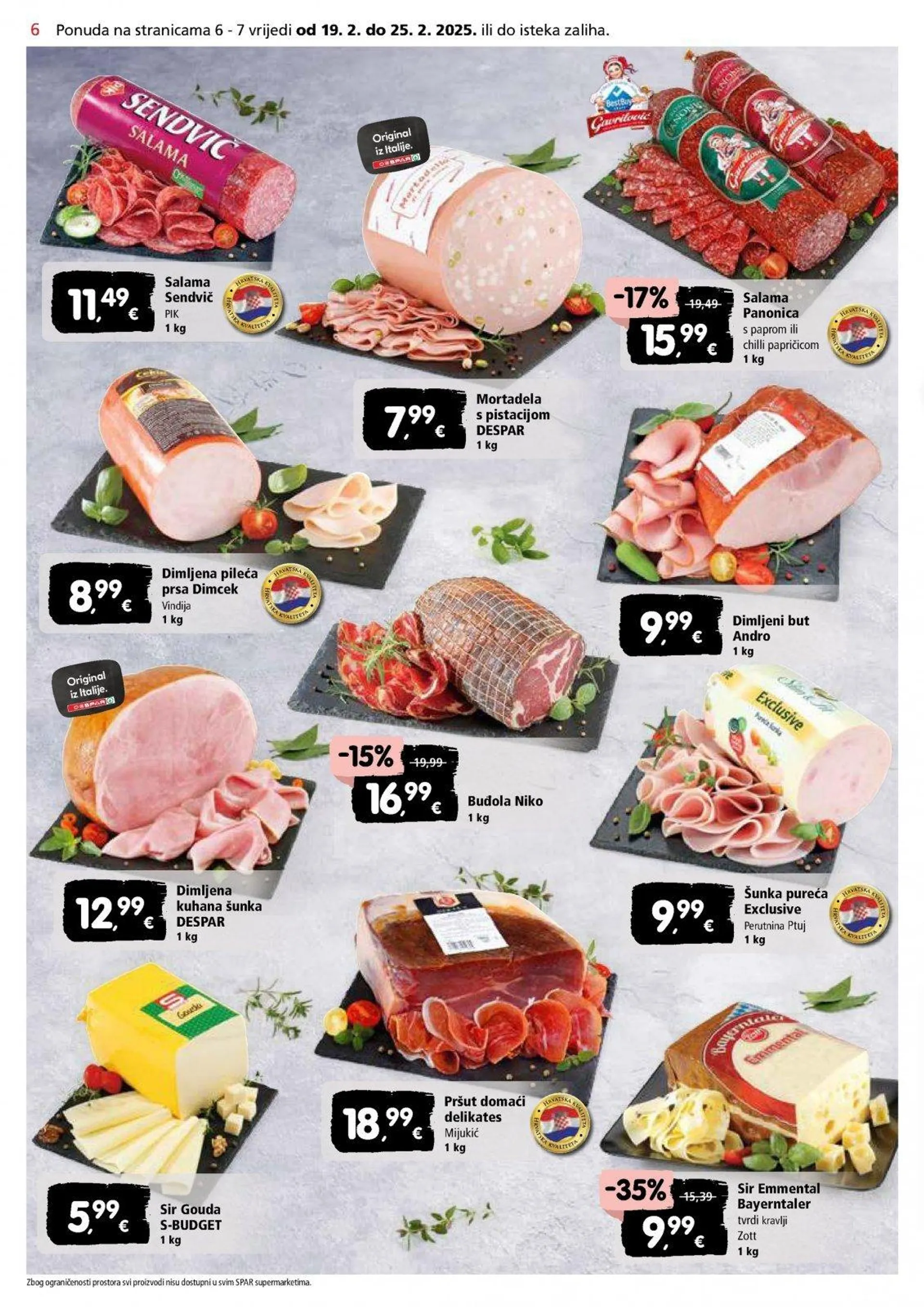 Katalog Spar katalog do 25.02.2025 od 19. veljače do 25. veljače 2025. - Pregled Stranica 6