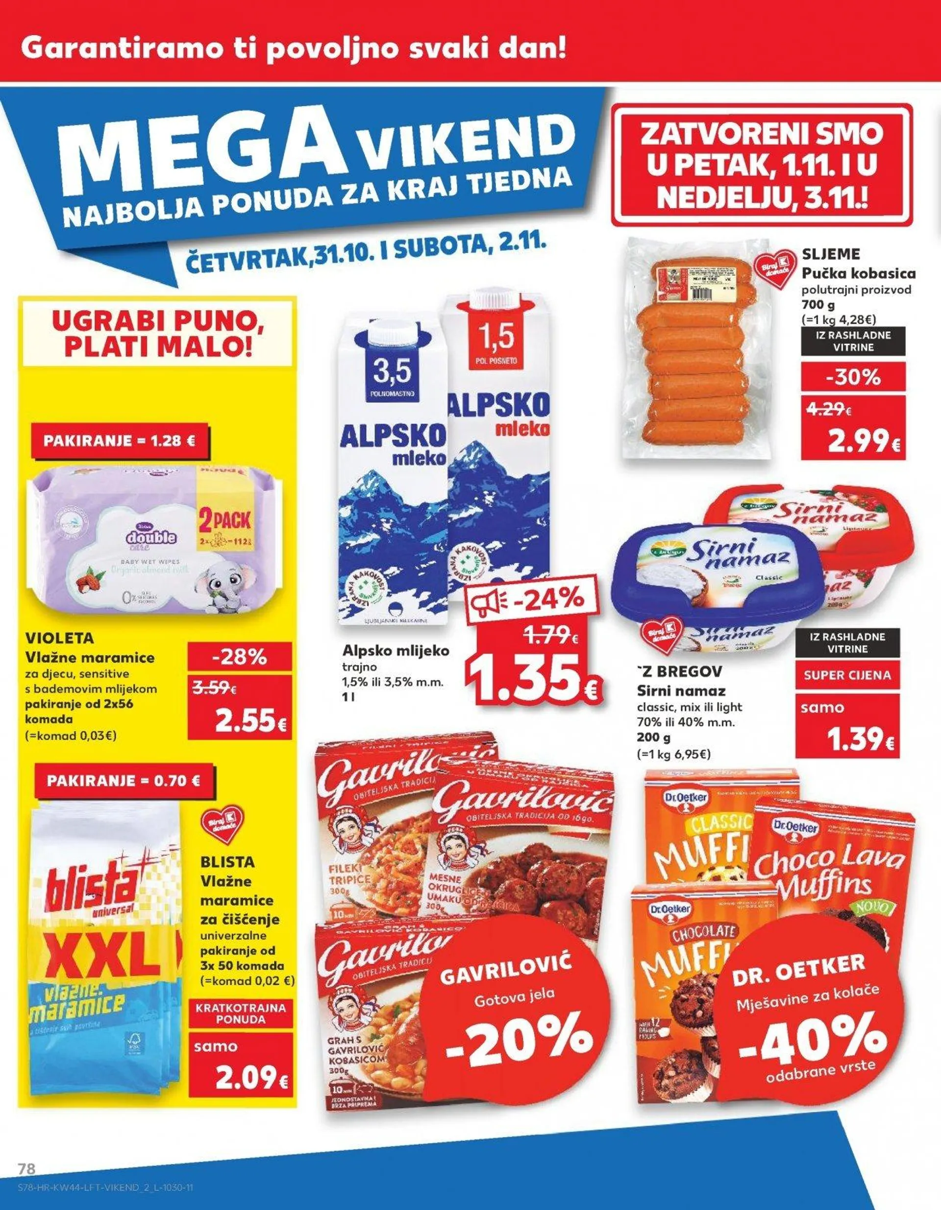 Katalog Kaufland katalog do 05.11.2024 od 30. listopada do 5. studenoga 2024. - Pregled Stranica 78