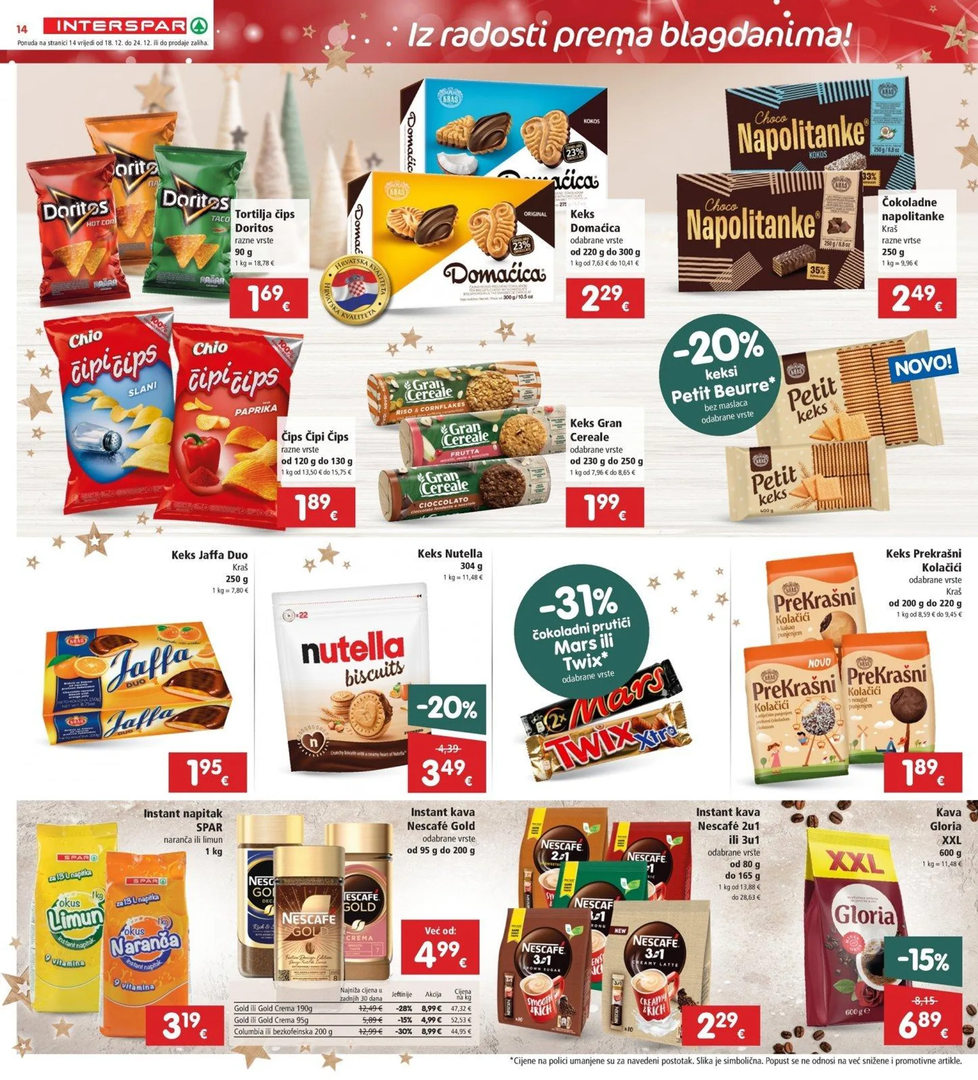 Katalog Interspar katalog do 24.12.2024 od 18. prosinca do 24. prosinca 2024. - Pregled Stranica 14