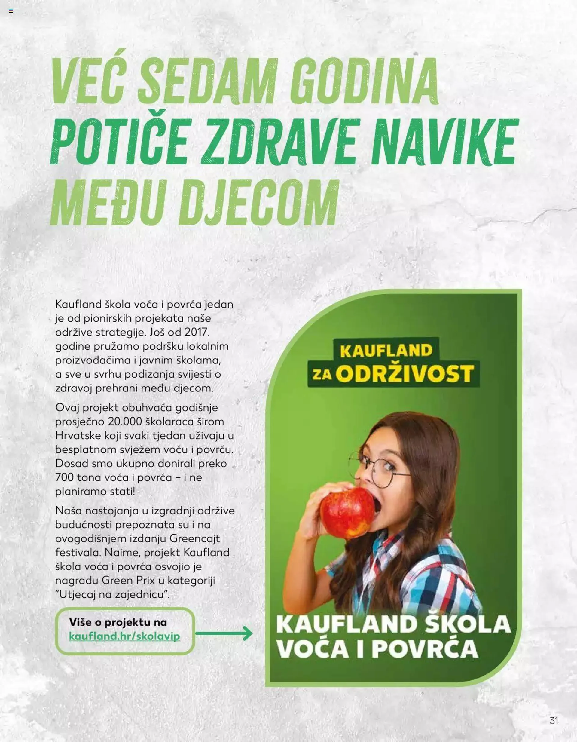 Katalog Katalog Voće i povrće Kaufland od 23. siječnja do 31. prosinca 2024. - Pregled Stranica 31
