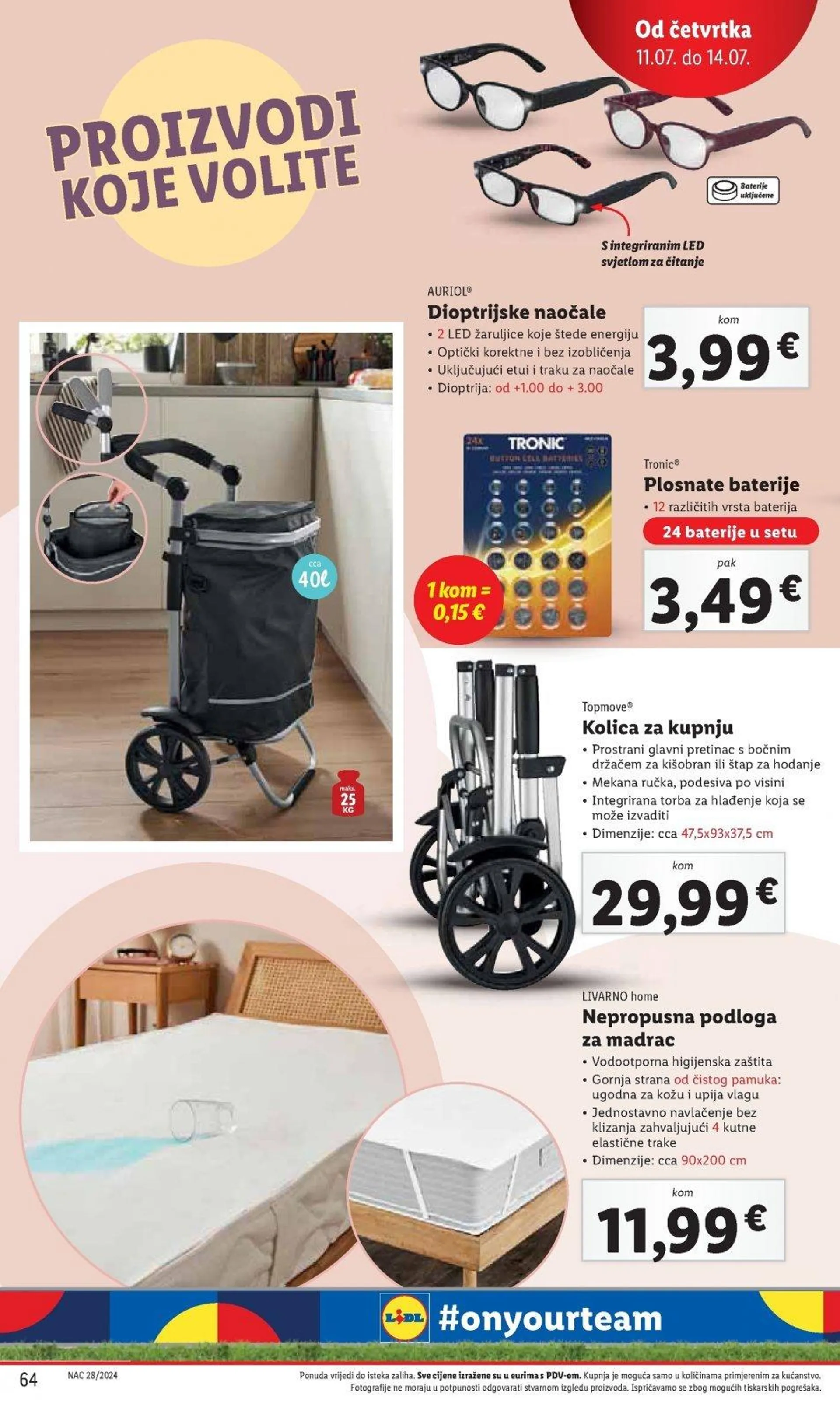 Katalog Lidl katalog do 14.07.2024 od 4. srpnja do 14. srpnja 2024. - Pregled Stranica 64