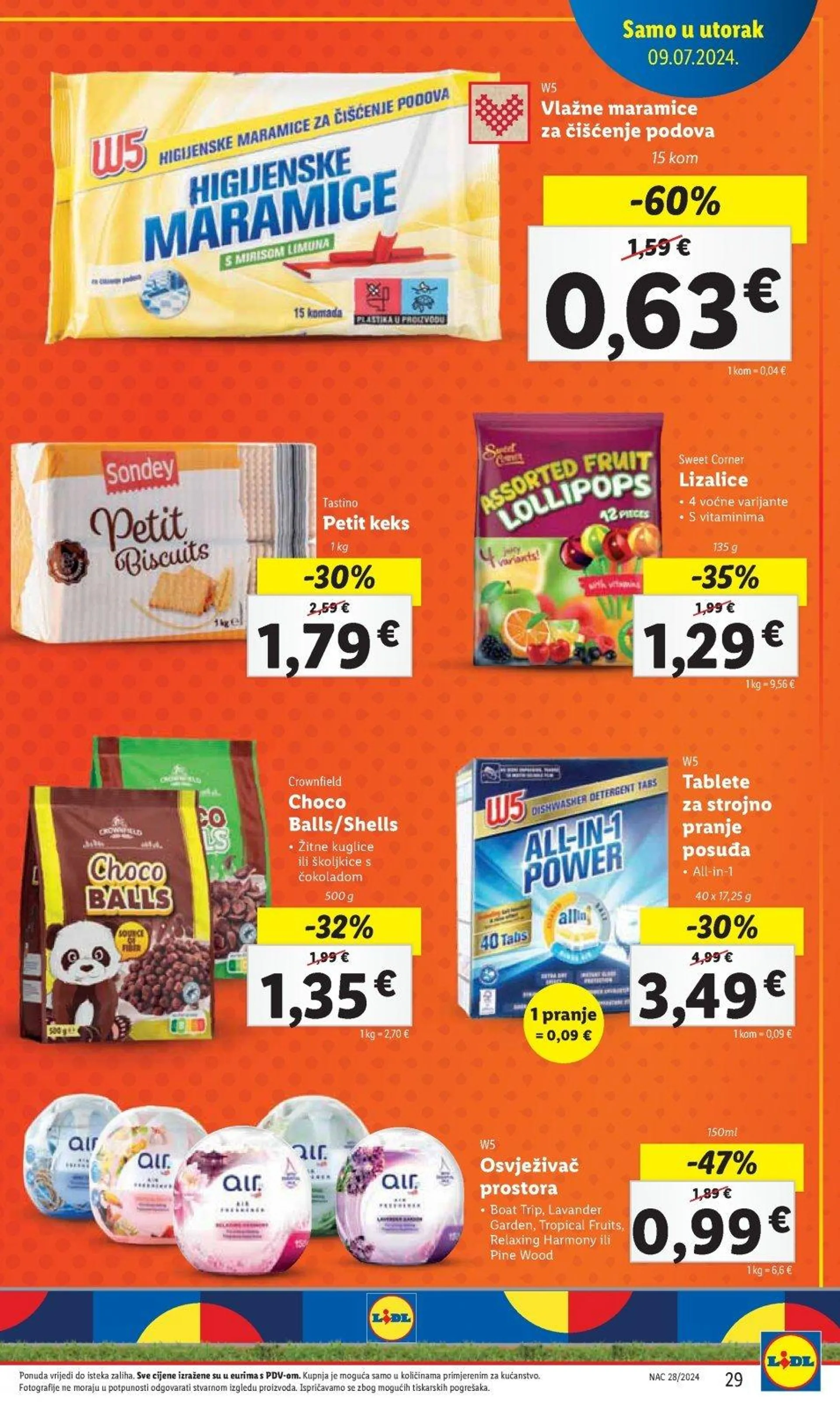 Katalog Lidl katalog do 14.07.2024 od 4. srpnja do 14. srpnja 2024. - Pregled Stranica 29