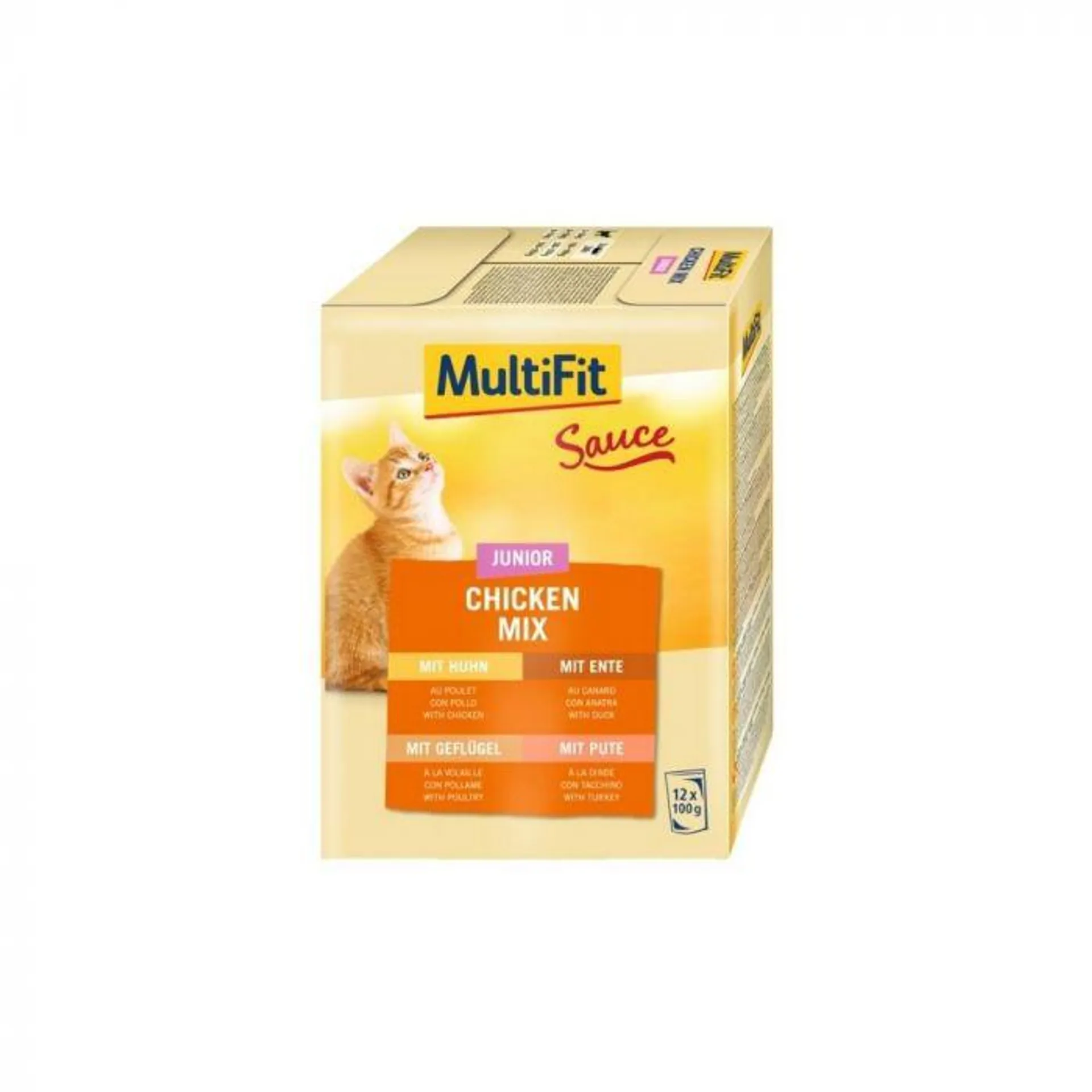 MultiFit Cat Junior piletina mix u umaku 12x100 g