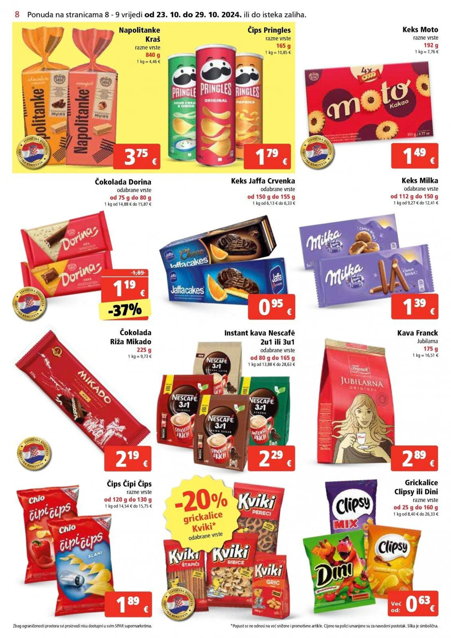 Katalog Spar katalog do 29.10.2024 od 23. listopada do 29. listopada 2024. - Pregled Stranica 8