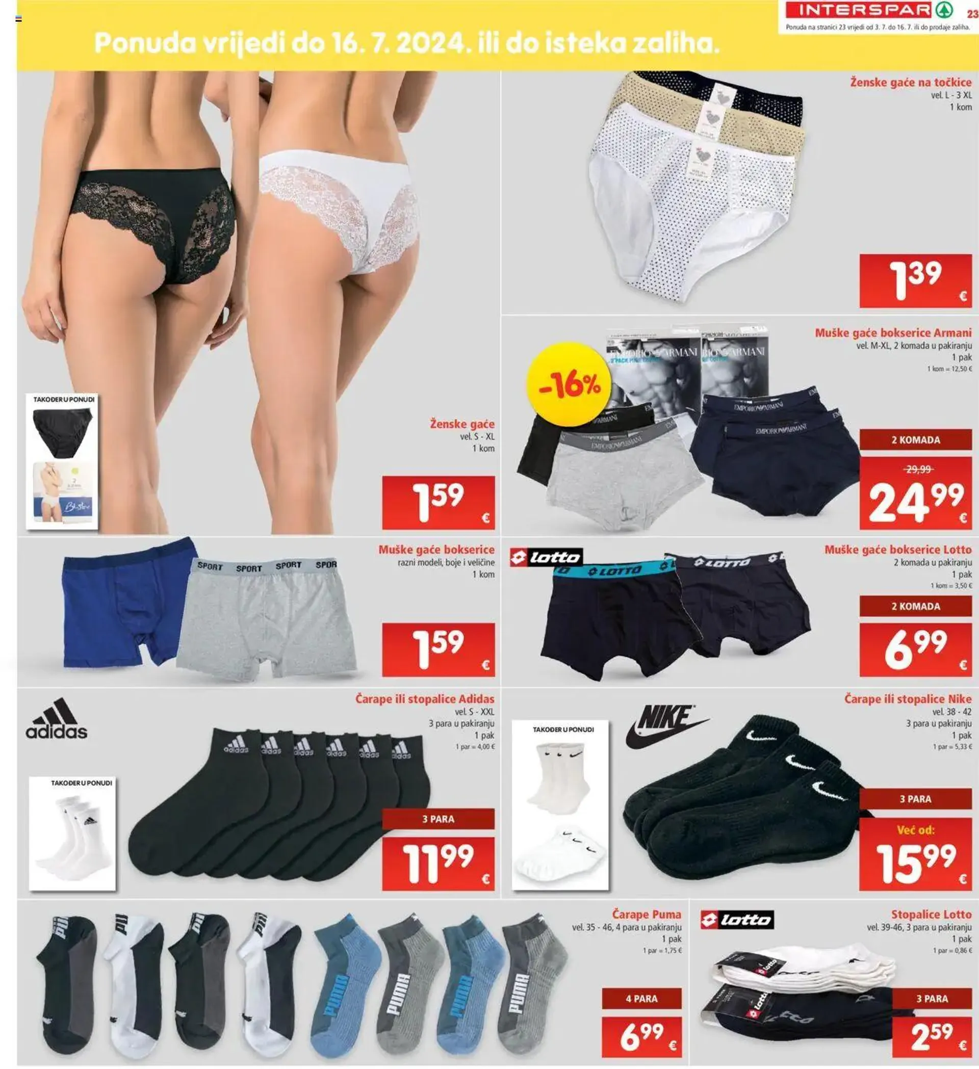 Katalog Katalog Interspar od 3. srpnja do 9. srpnja 2024. - Pregled Stranica 23