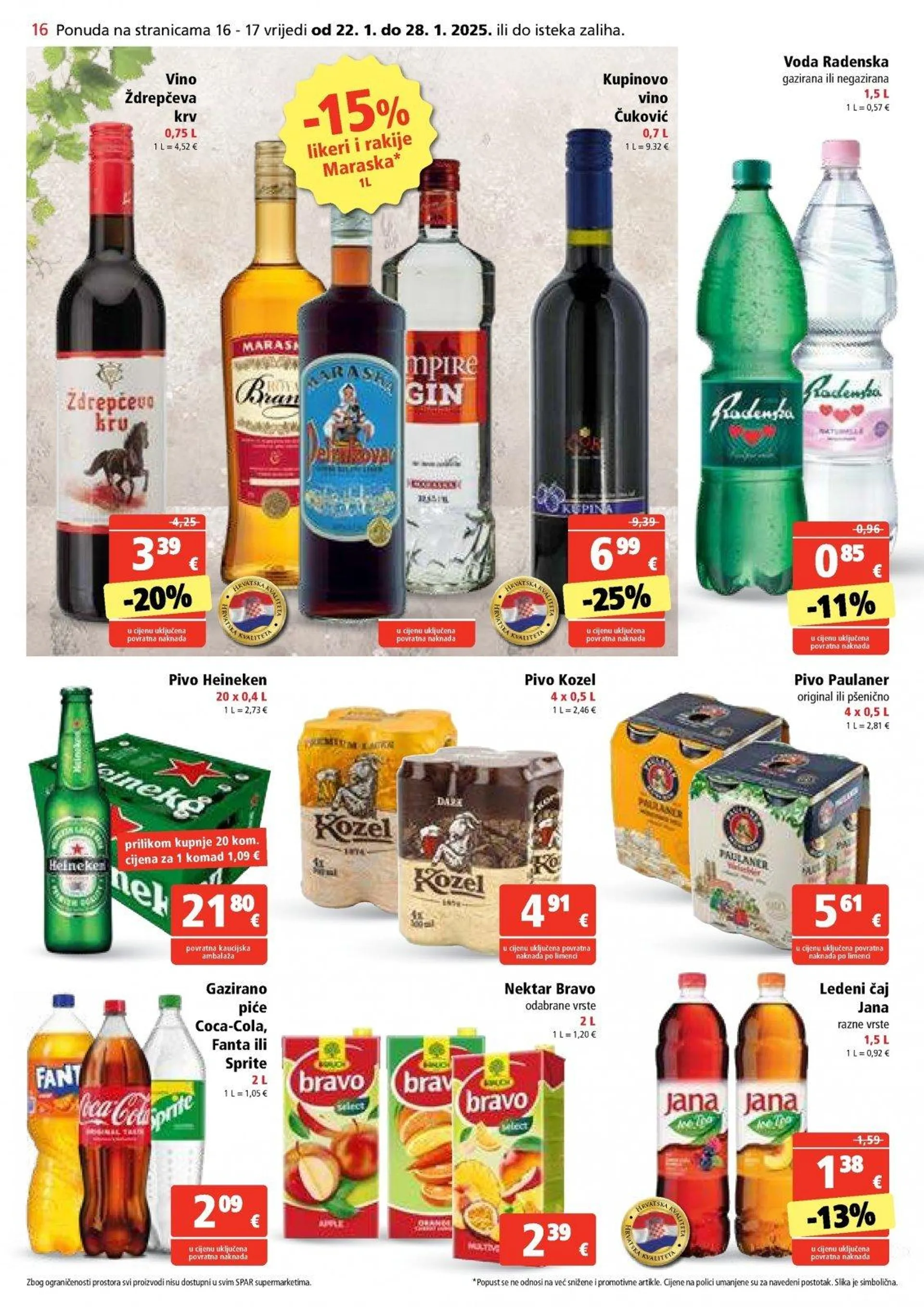 Katalog Spar katalog do 28.01.2025 od 22. siječnja do 28. siječnja 2025. - Pregled Stranica 16