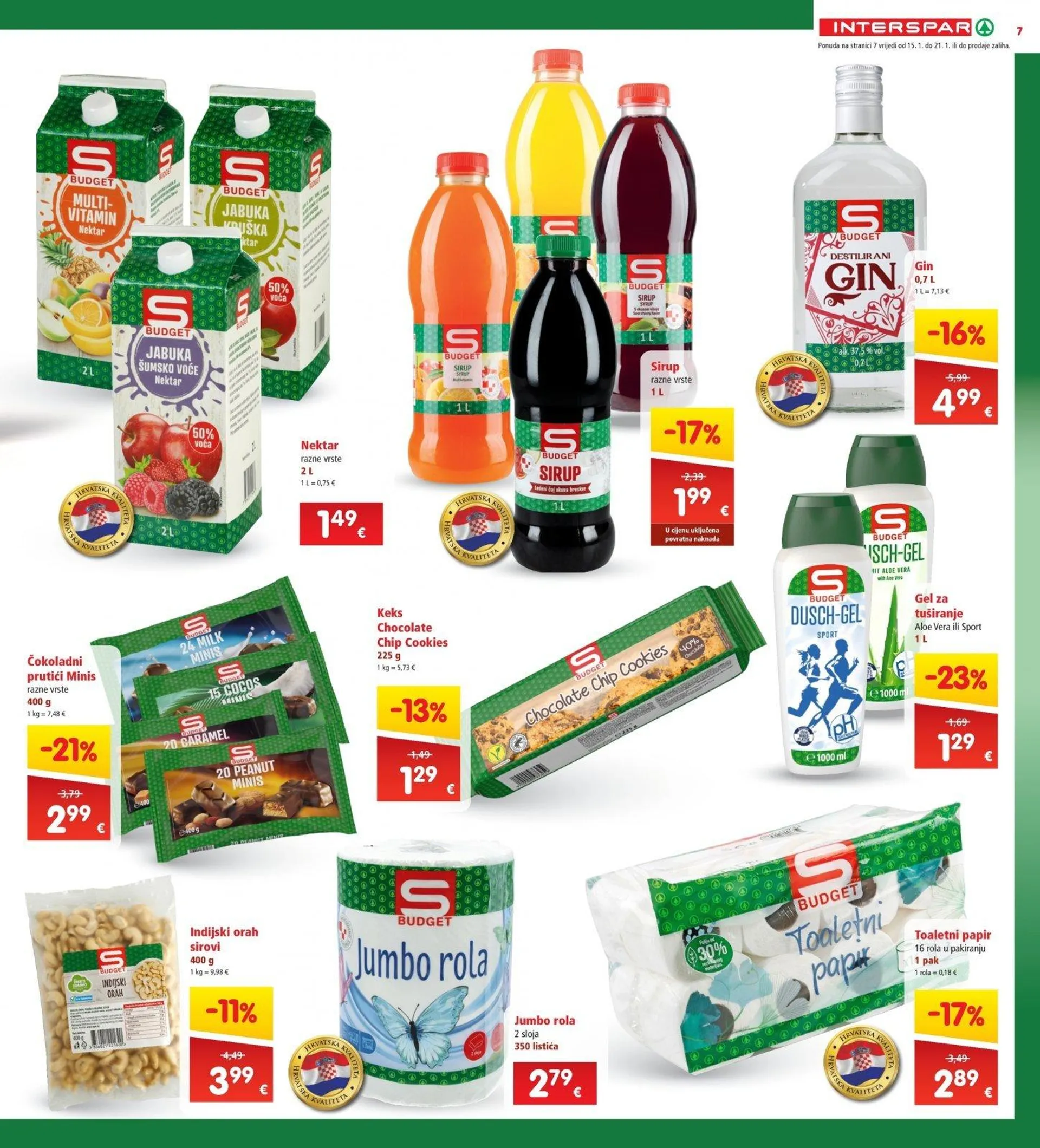 Katalog Interspar katalog do 21.01.2025 od 15. siječnja do 21. siječnja 2025. - Pregled Stranica 7