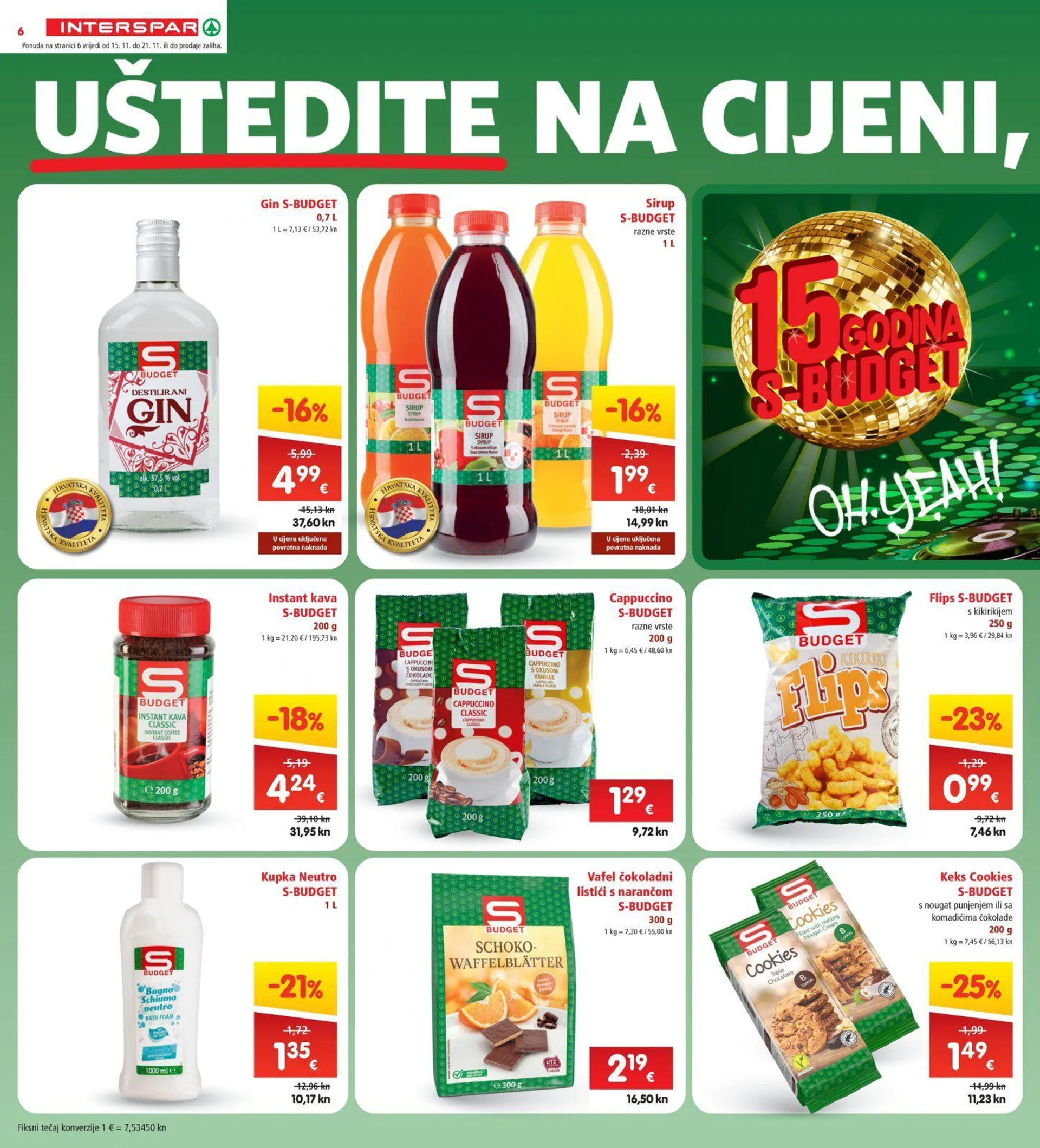 Katalog Interspar katalog do 21.11.2023 od 15. studenoga do 21. studenoga 2023. - Pregled Stranica 6