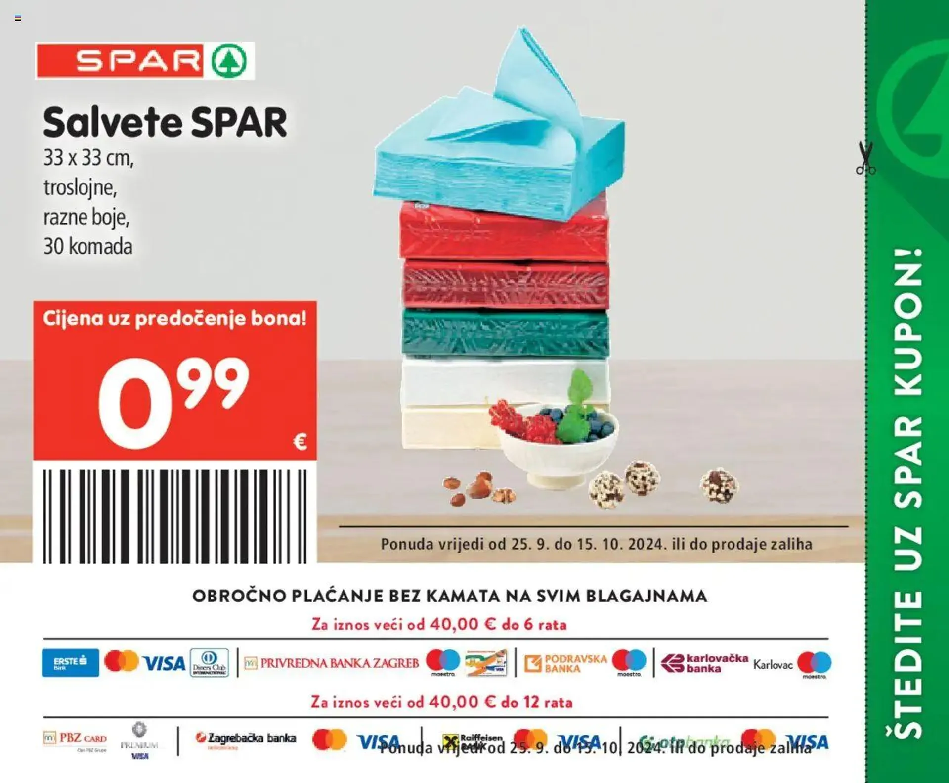 Katalog Posebne pogodnosti Spar od 25. rujna do 15. listopada 2024. - Pregled Stranica 32