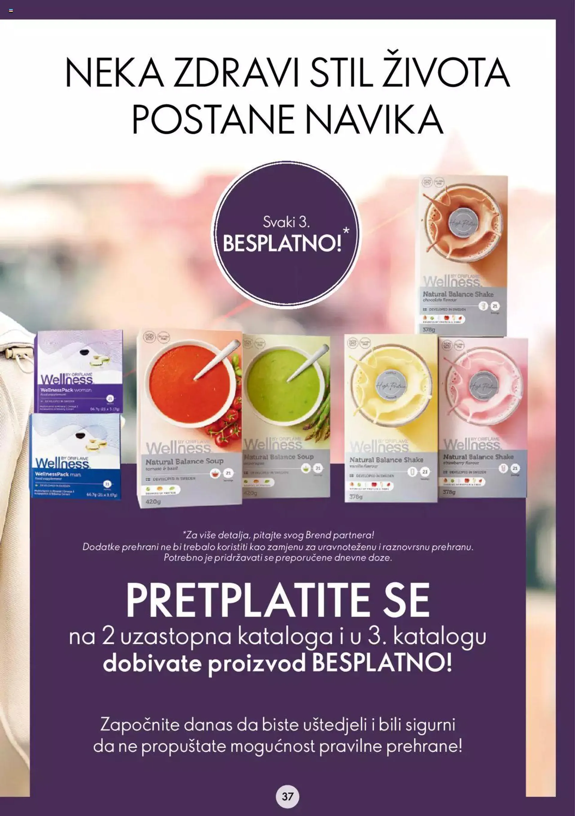 Katalog Oriflame Wellness eKatalog od 27. veljače do 22. kolovoza 2023. - Pregled Stranica 37