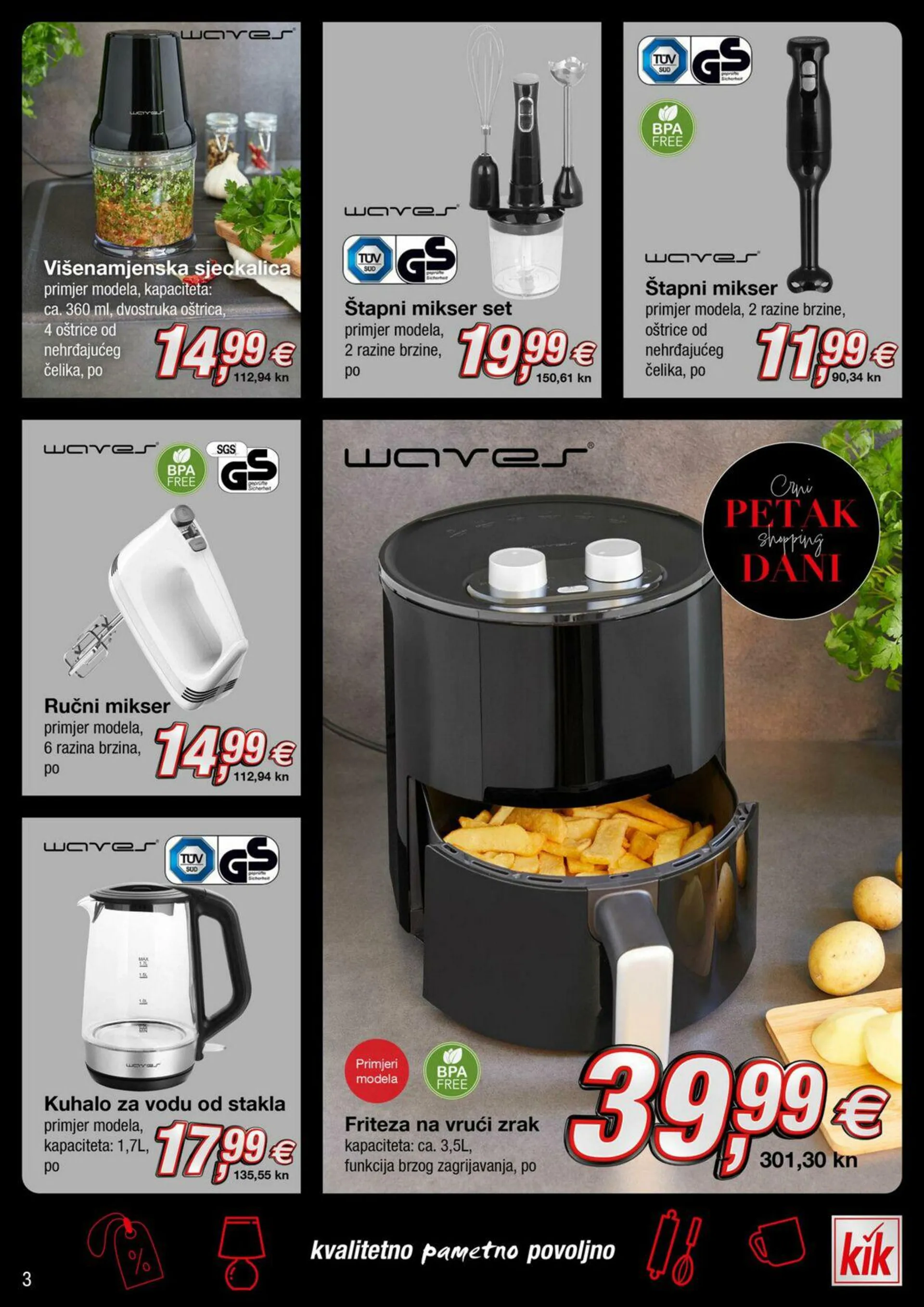 Katalog Kik - Black Friday 2023 od 13. studenoga do 3. prosinca 2023. - Pregled Stranica 3