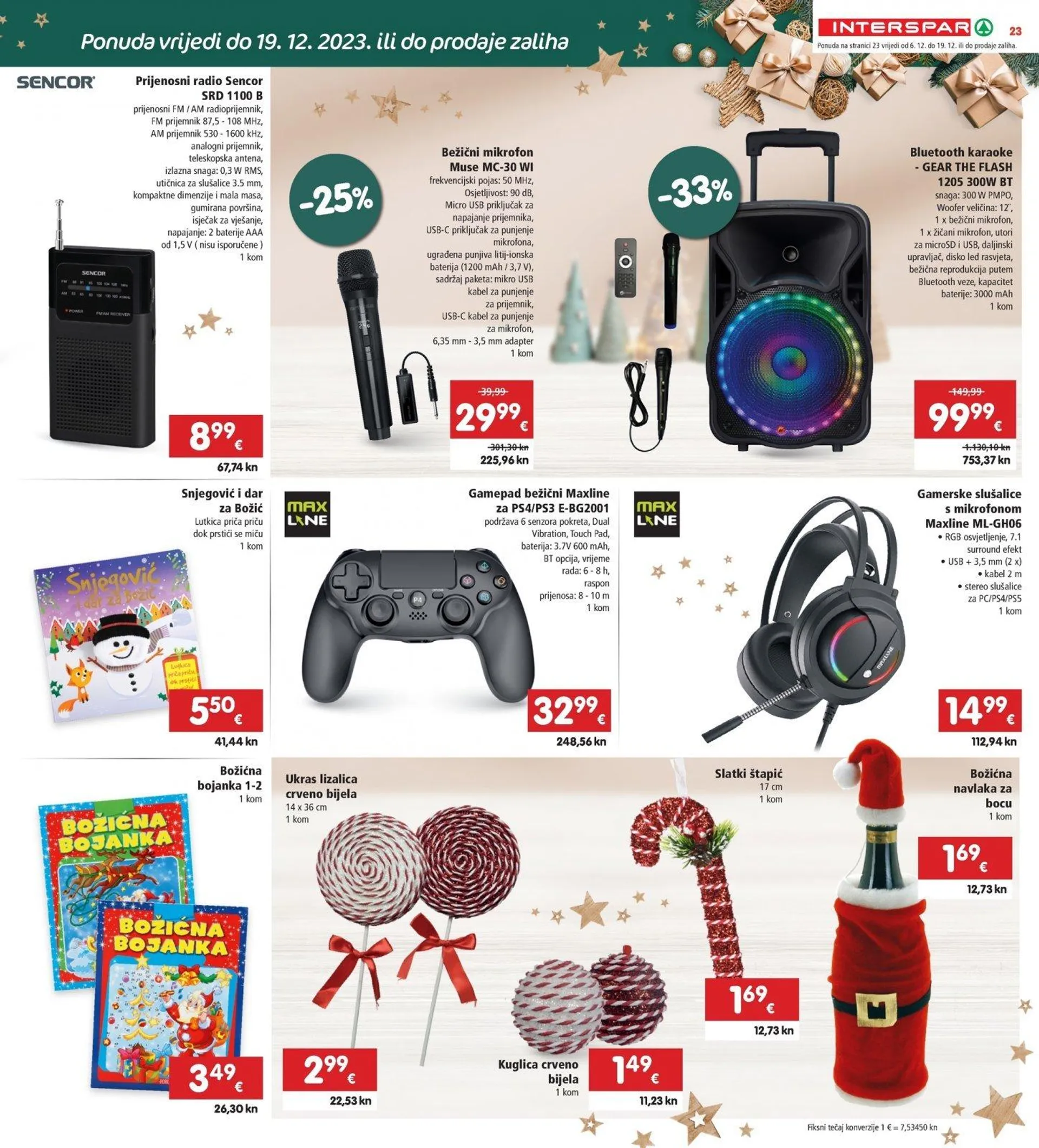 Katalog Interspar katalog do 12.12.2023 od 6. prosinca do 12. prosinca 2023. - Pregled Stranica 23