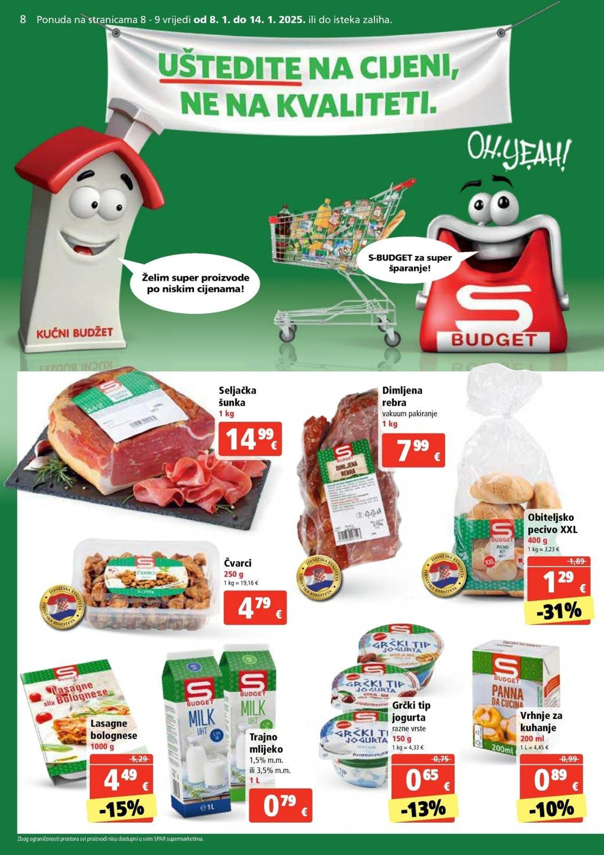 Katalog Spar katalog do 14.01.2025 od 8. siječnja do 14. siječnja 2025. - Pregled Stranica 8