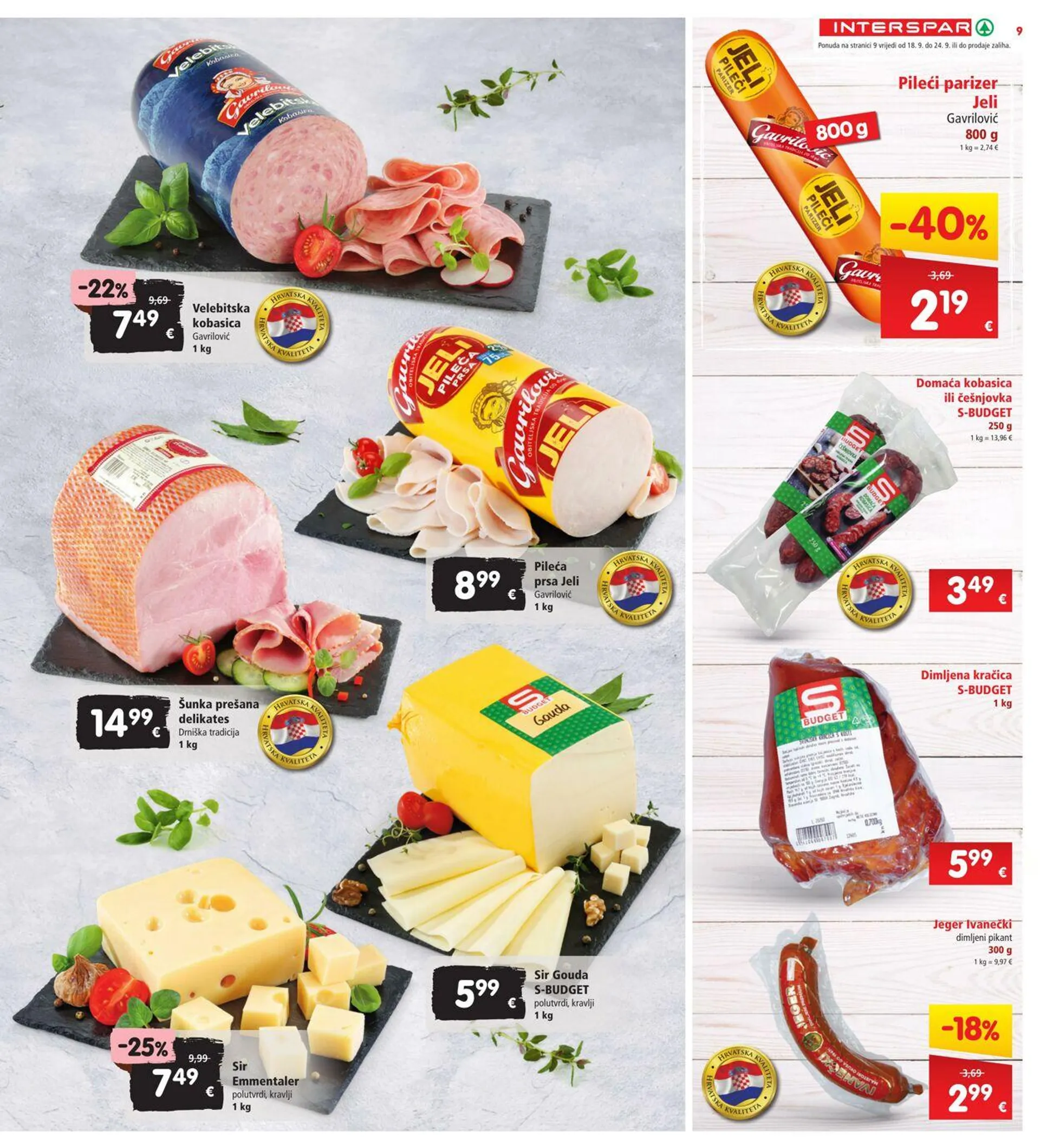 Katalog Spar od 20. rujna do 2. listopada 2024. - Pregled Stranica 9