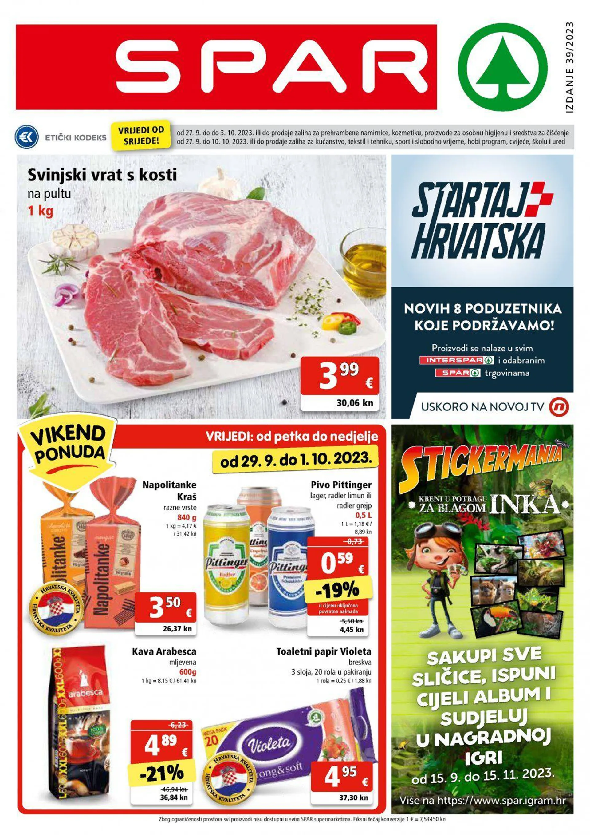 Katalog Spar katalog do 03.10.2023 od 27. rujna do 3. listopada 2023. - Pregled Stranica 1