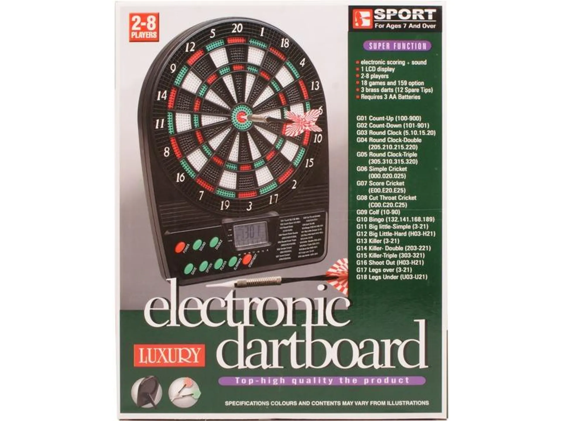 Elektromos darts készlet - 26 cm