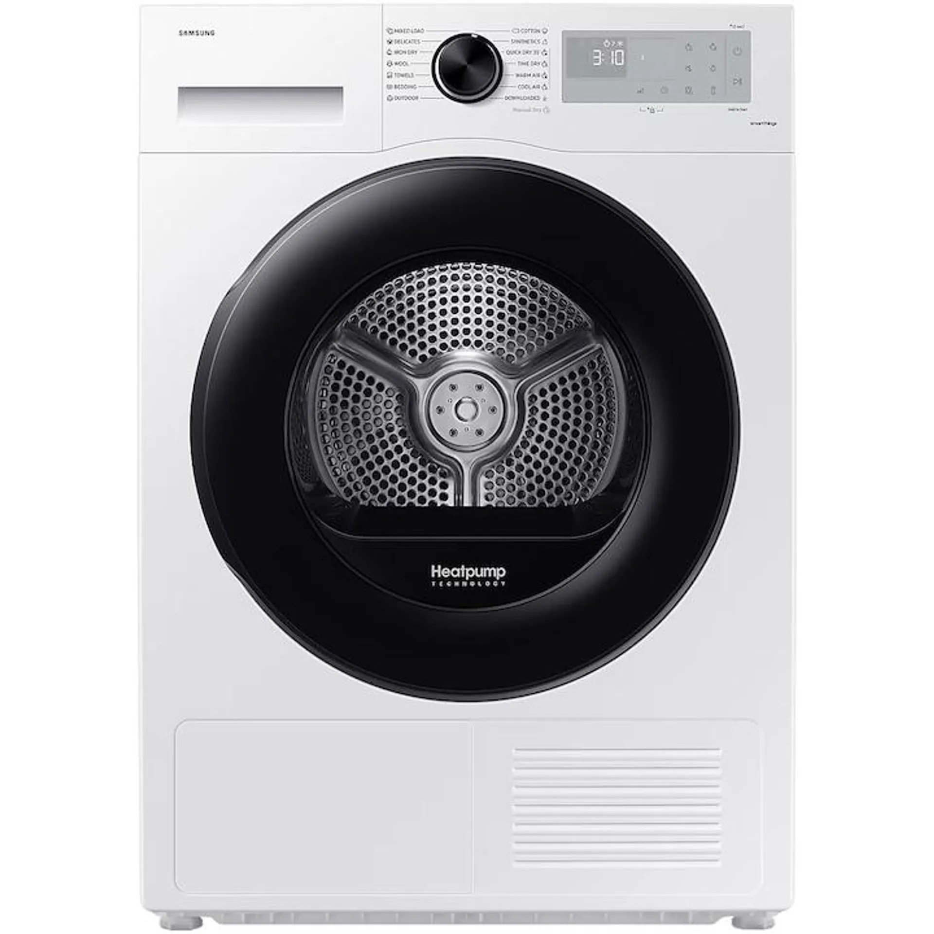 Samsung DV80CGC0B0AHLE szárítógép, Hőszivattyú, 8 kg, A++ energiaosztály, Optimal Dry, Ránctalanító, WiFi SmartThings, AI Energy, Fehér