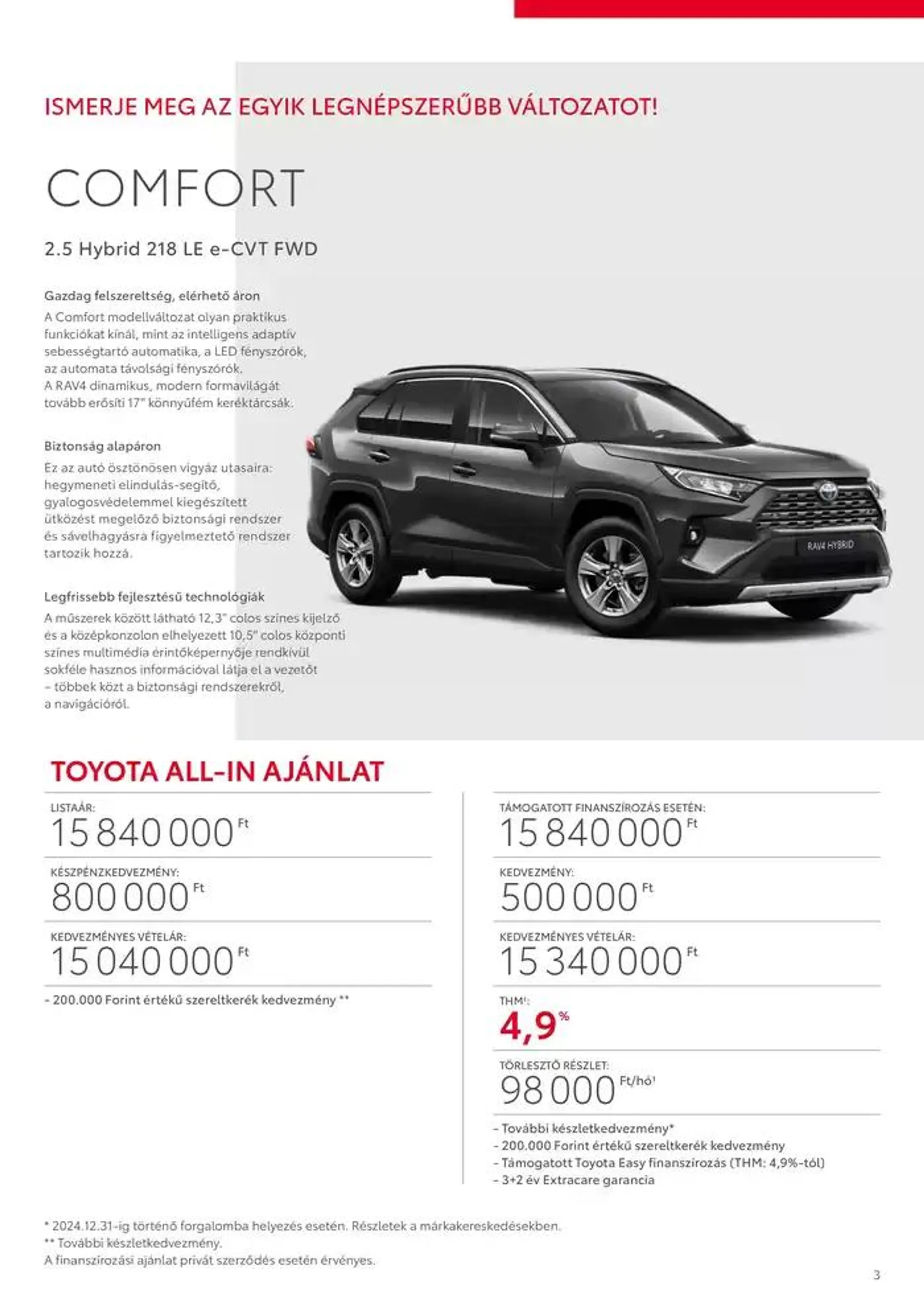 Katalógus Toyota RAV4 HYBRID október 2.-tól október 2.-ig 2025. - Oldal 3