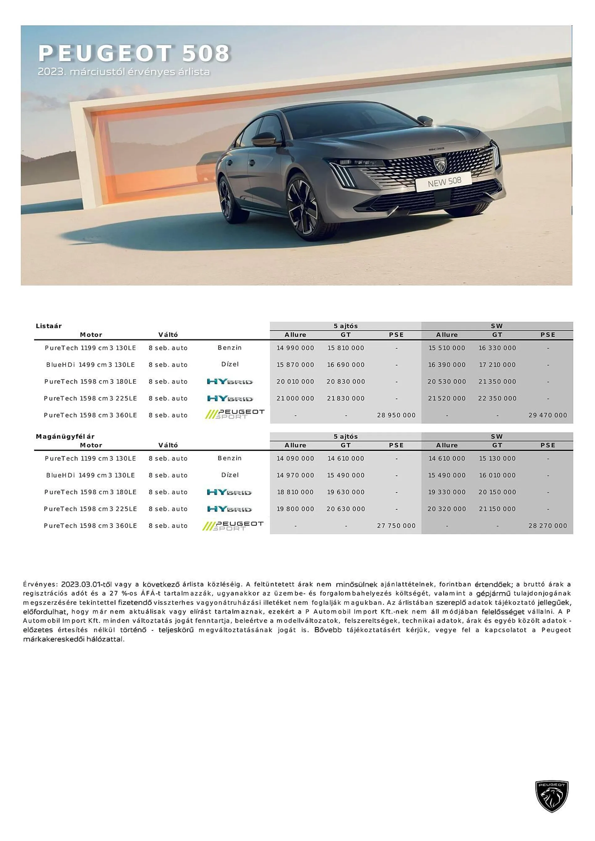 Peugeot 508 akciós újság - február 6. június 30. 2024. - Page 2