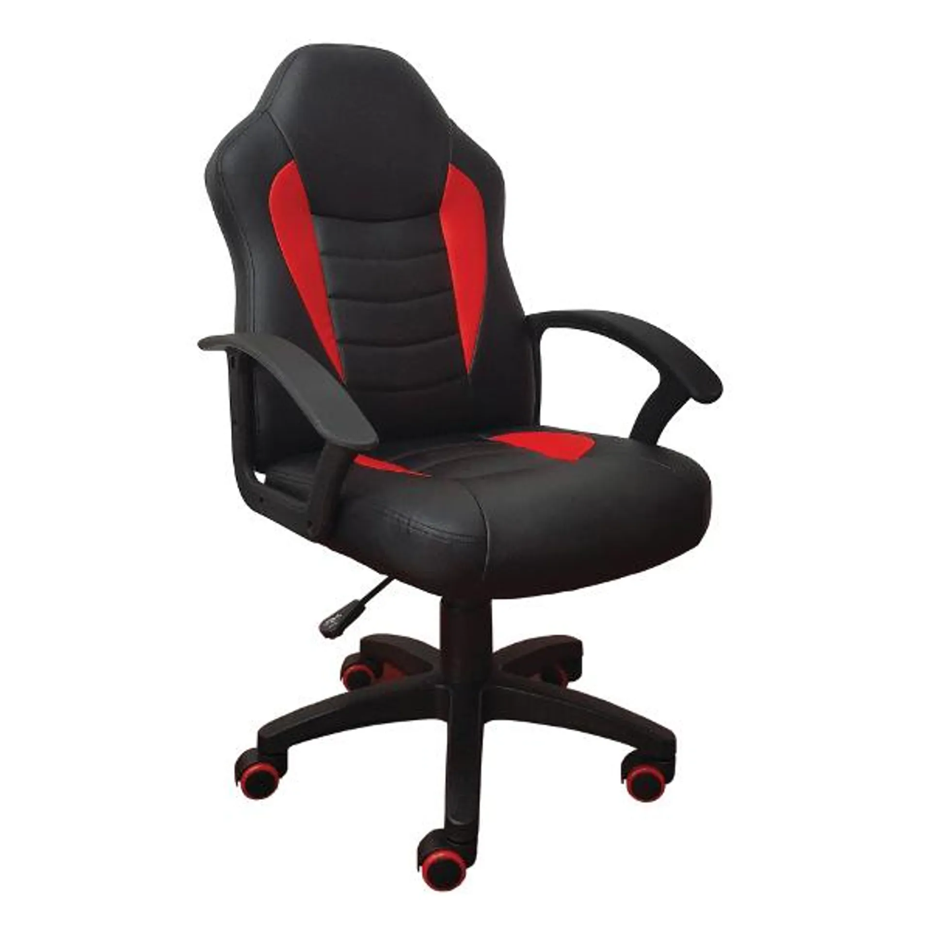 PRAKTIKER GAMER SZÉK FEKETE/PIROS 55X58,5X93-103CM